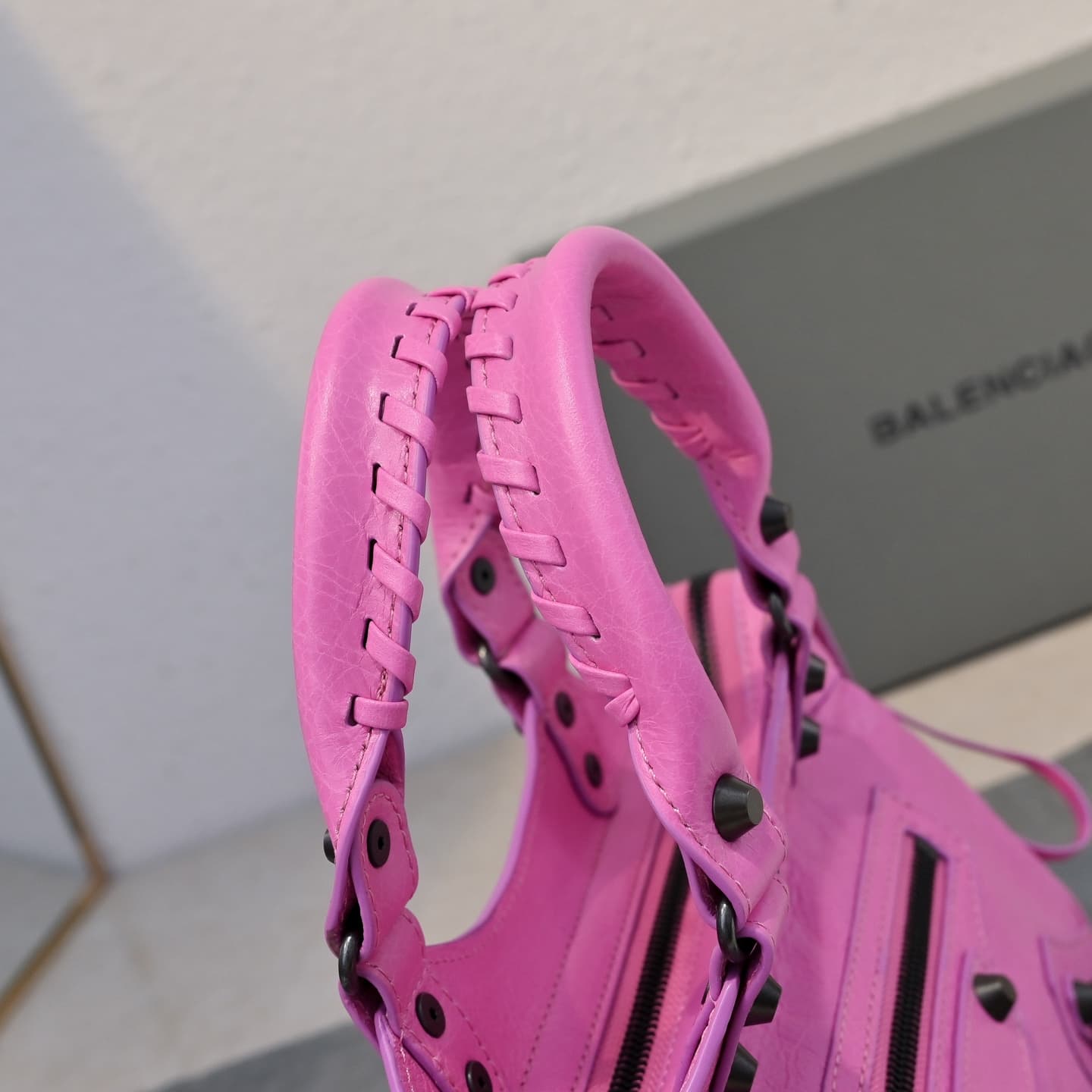 Balenciaga Red Le City Moto Bag