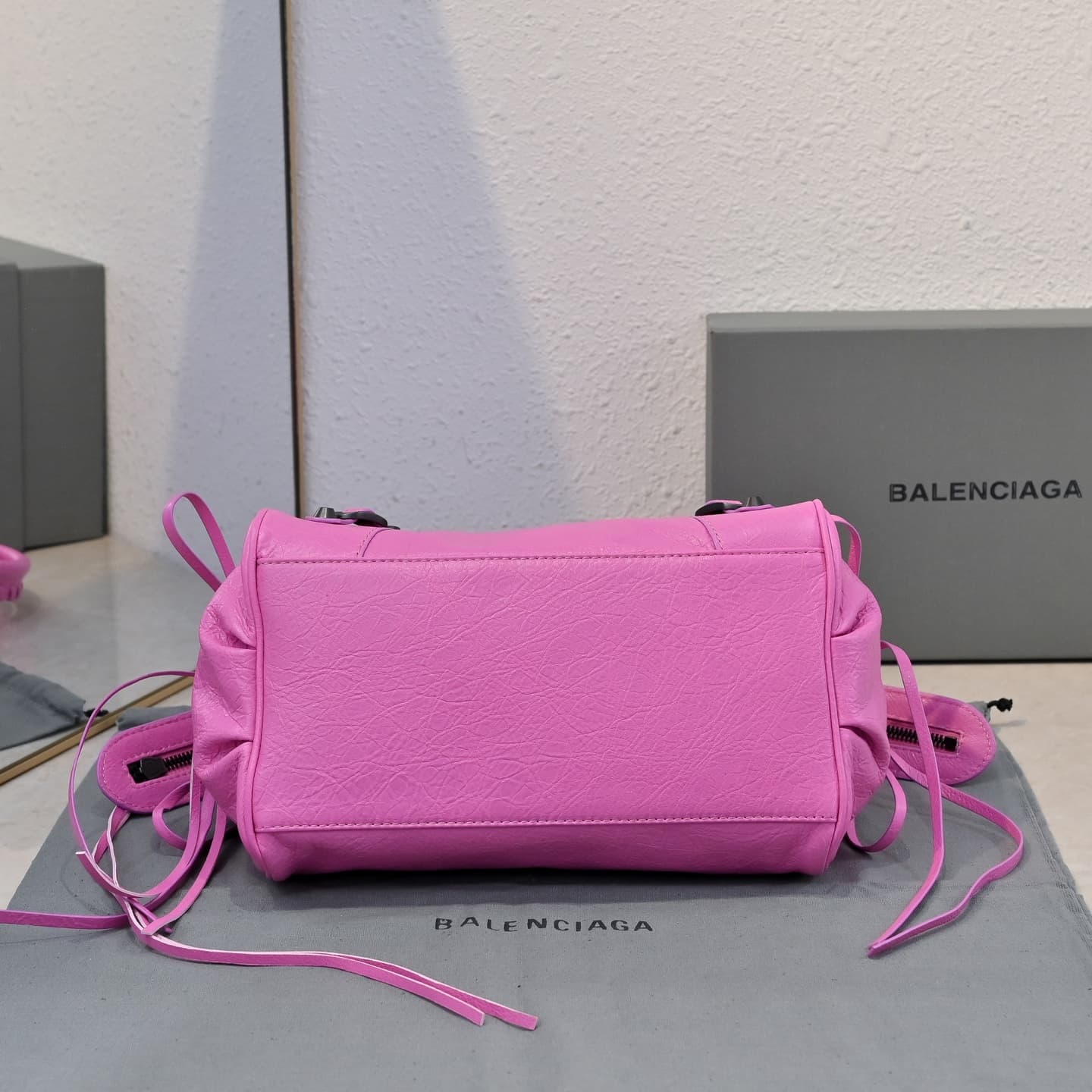 Balenciaga Red Le City Moto Bag
