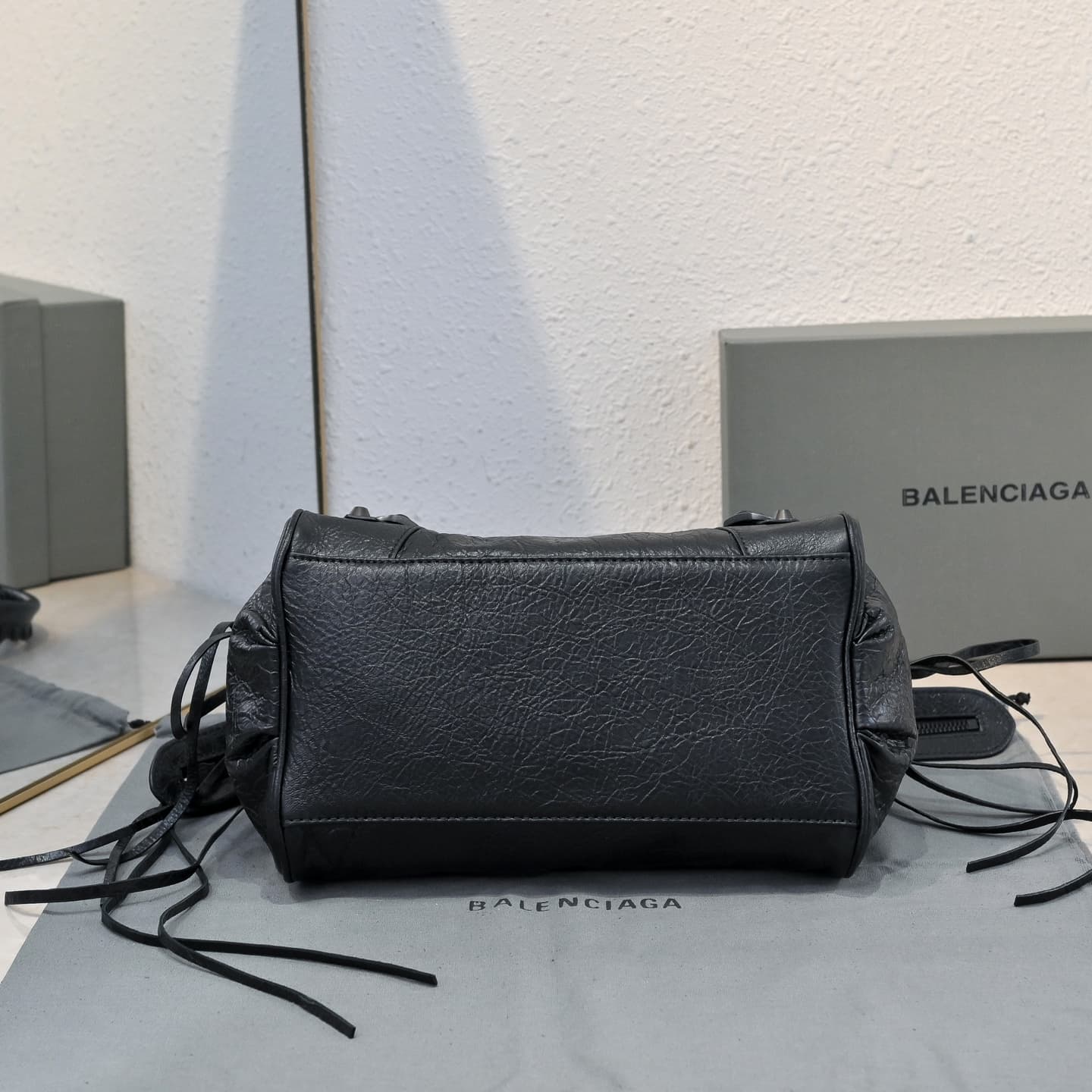 Balenciaga Black Le City Moto Bag