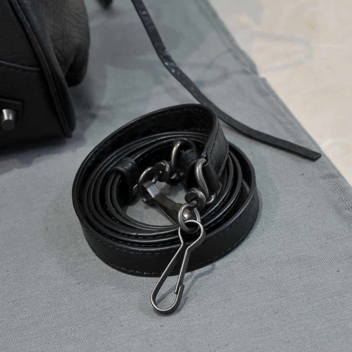 Balenciaga Black Le City Moto Bag