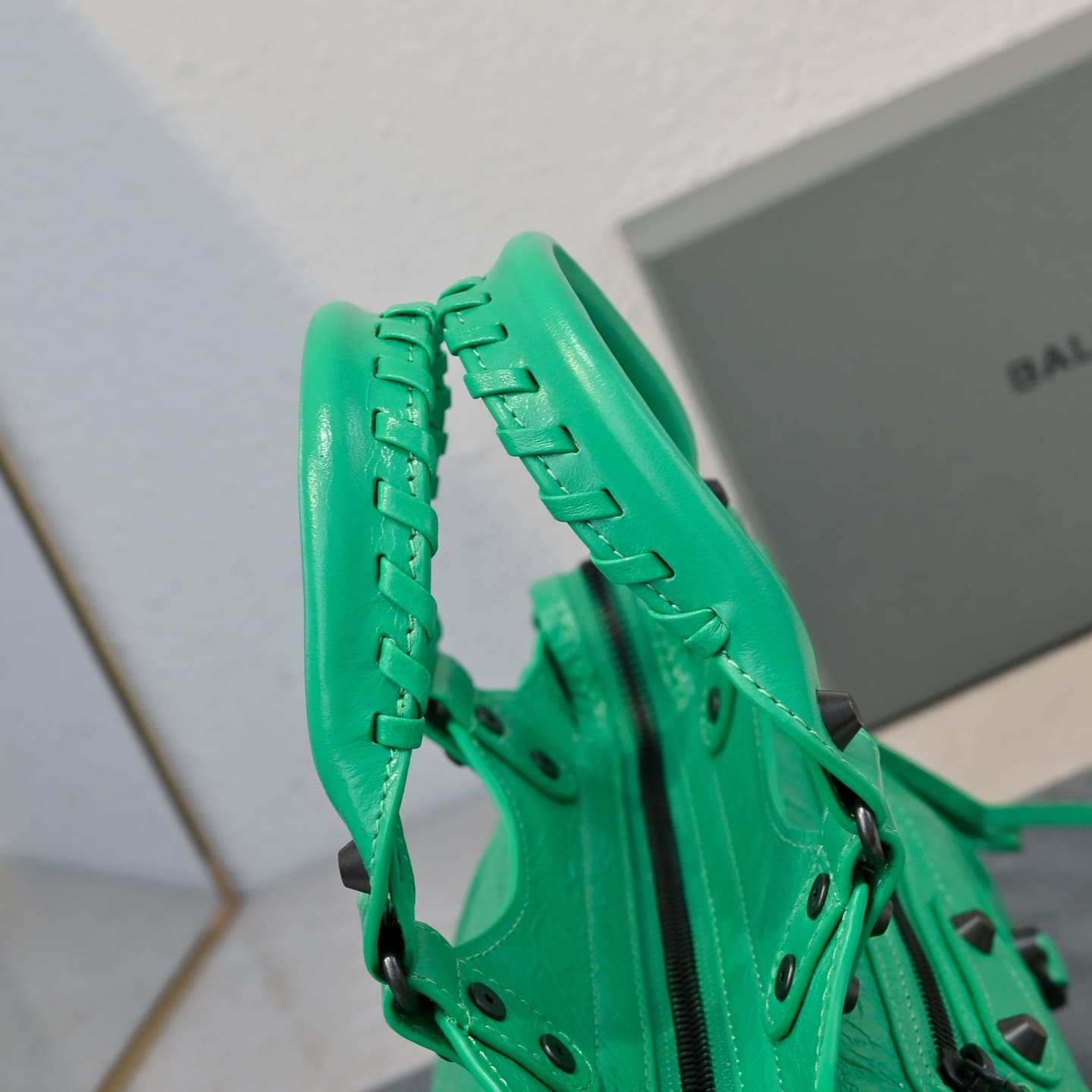 Balenciaga Green Le City Moto Bag