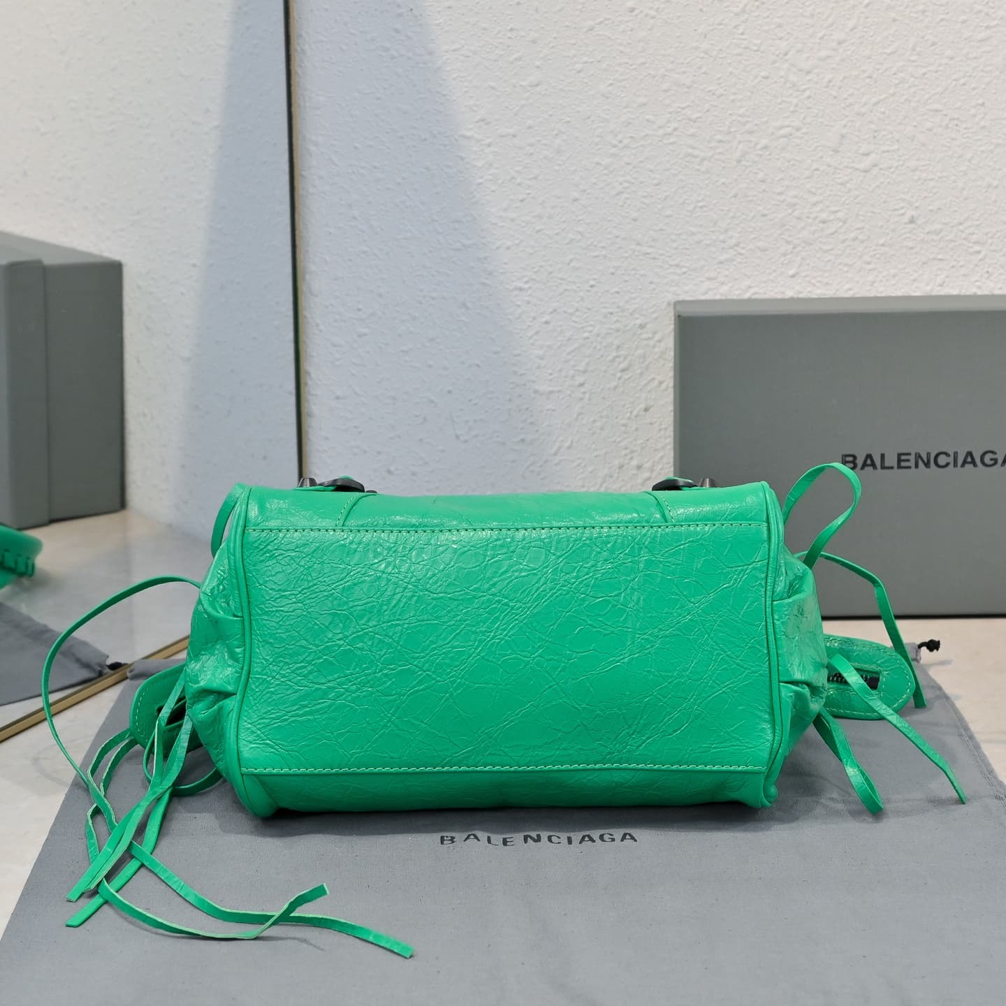 Balenciaga Green Le City Moto Bag