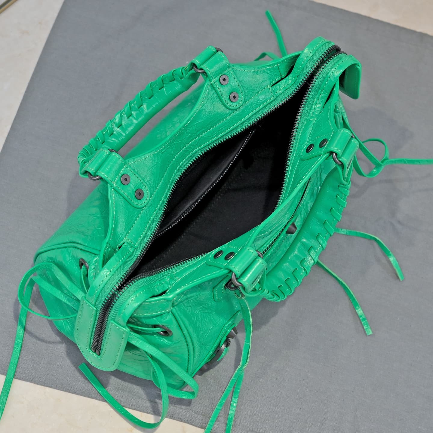 Balenciaga Green Le City Moto Bag