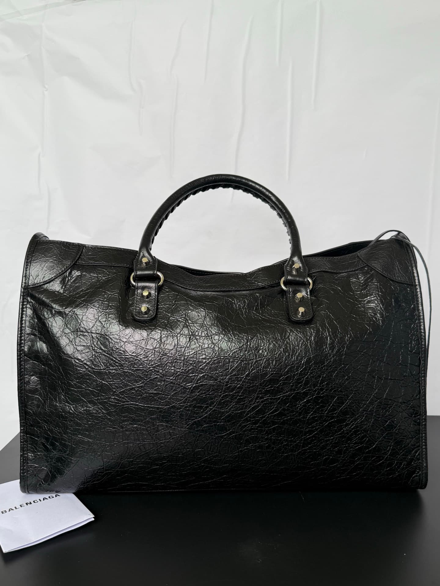 Balenciaga Black Large Le City Moto Bag 5303