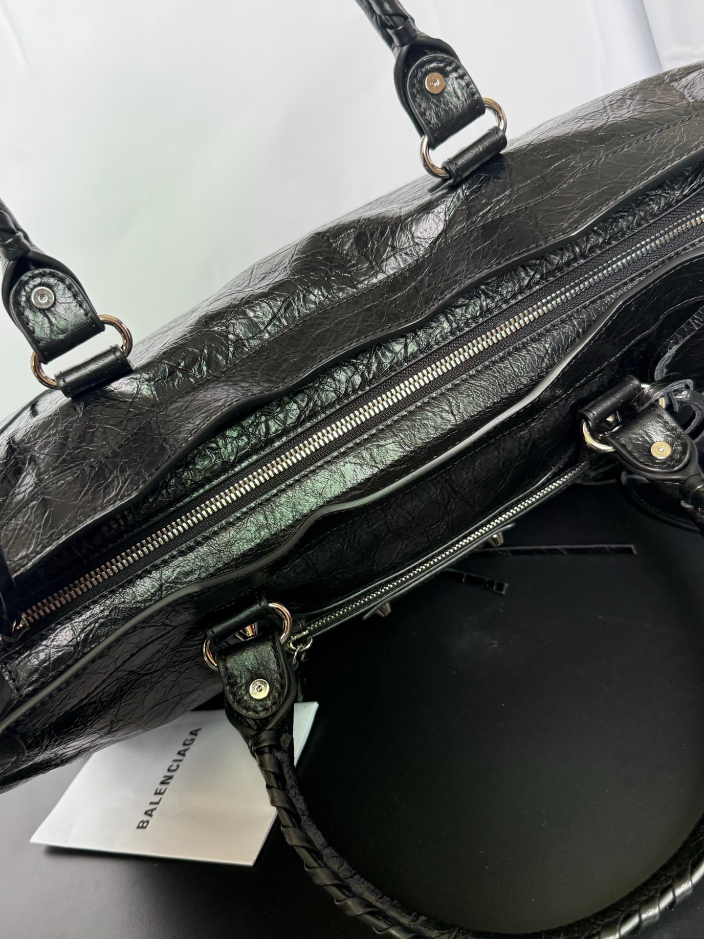 Balenciaga Black Large Le City Moto Bag 5303