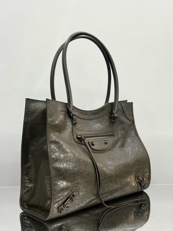 Balenciaga Green Large Tote Bag