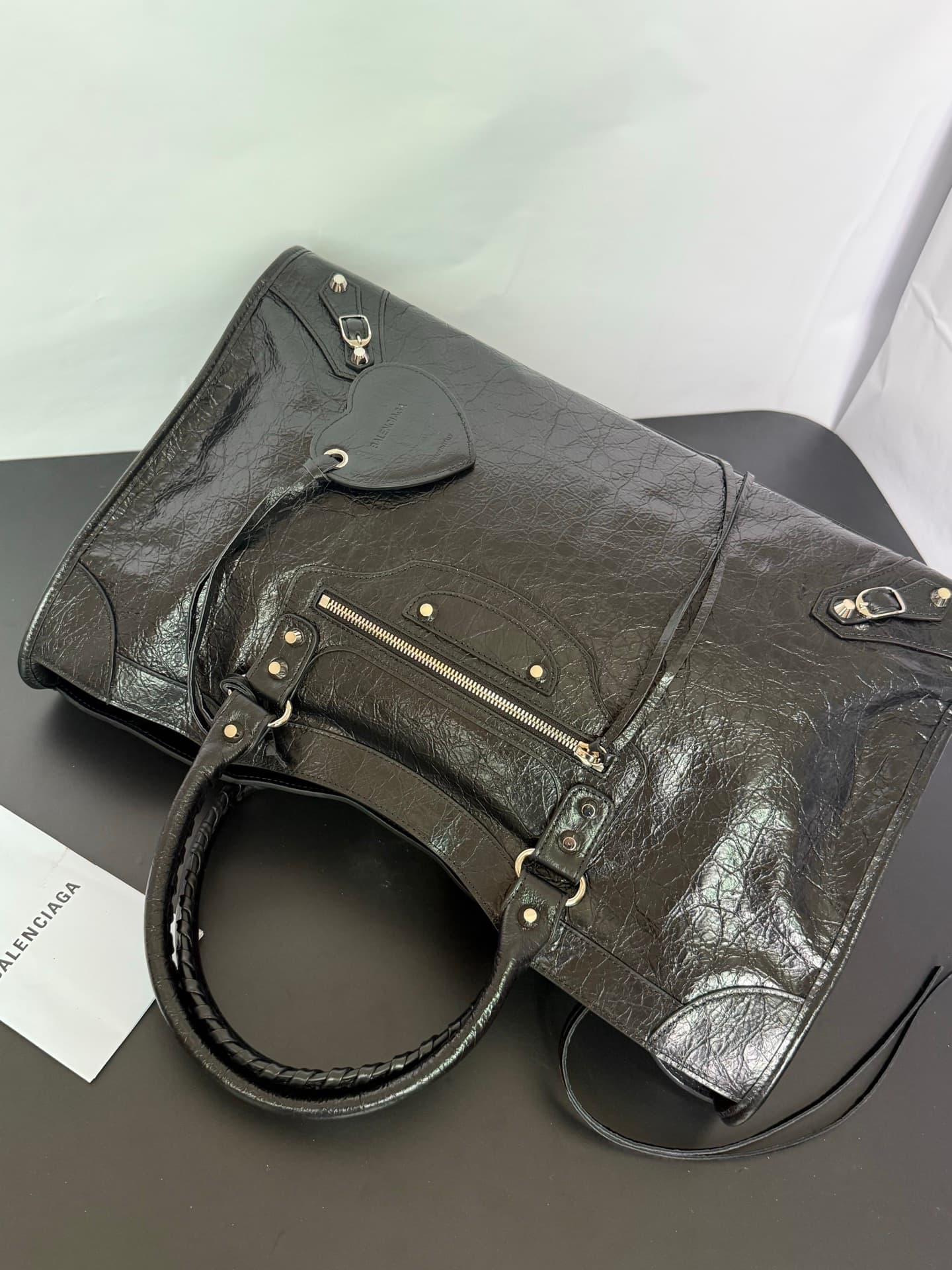 Balenciaga Black Large Le City Moto Bag 5303