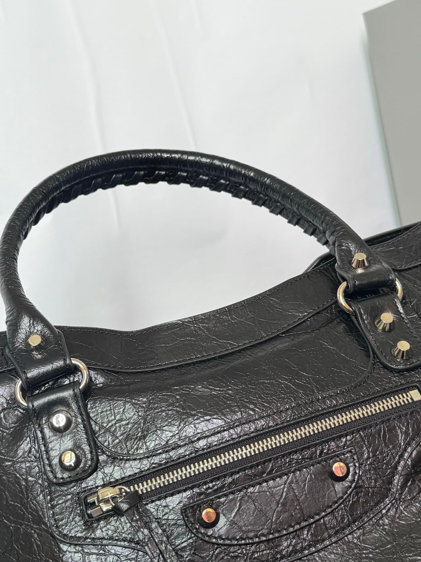 Balenciaga Black Large Le City Moto Bag 5303