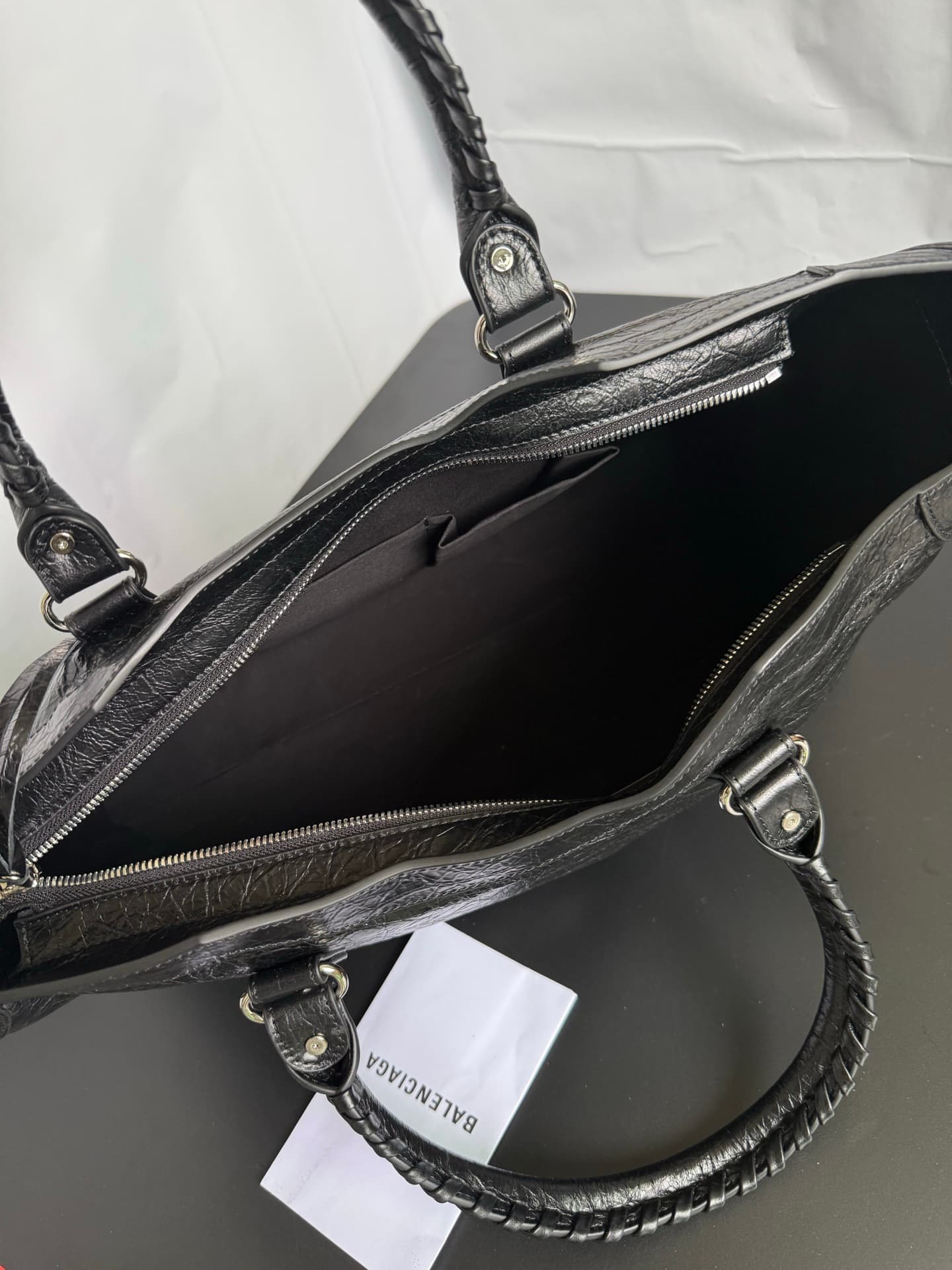Balenciaga Black Large Le City Moto Bag 5303