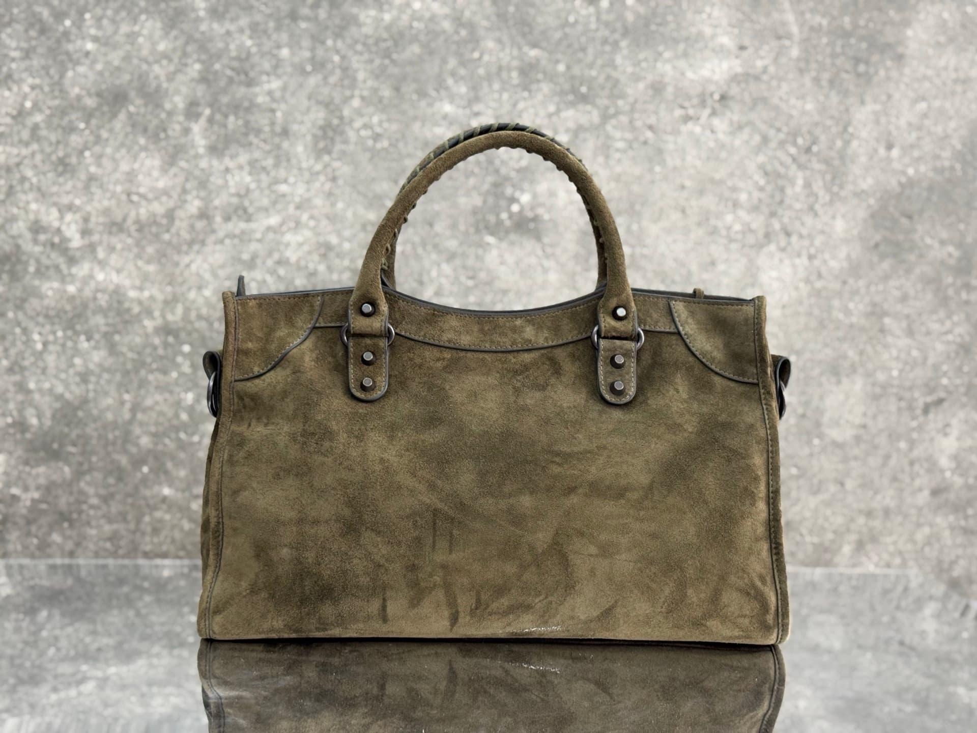 Balenciaga Green Large Le City Moto Bag