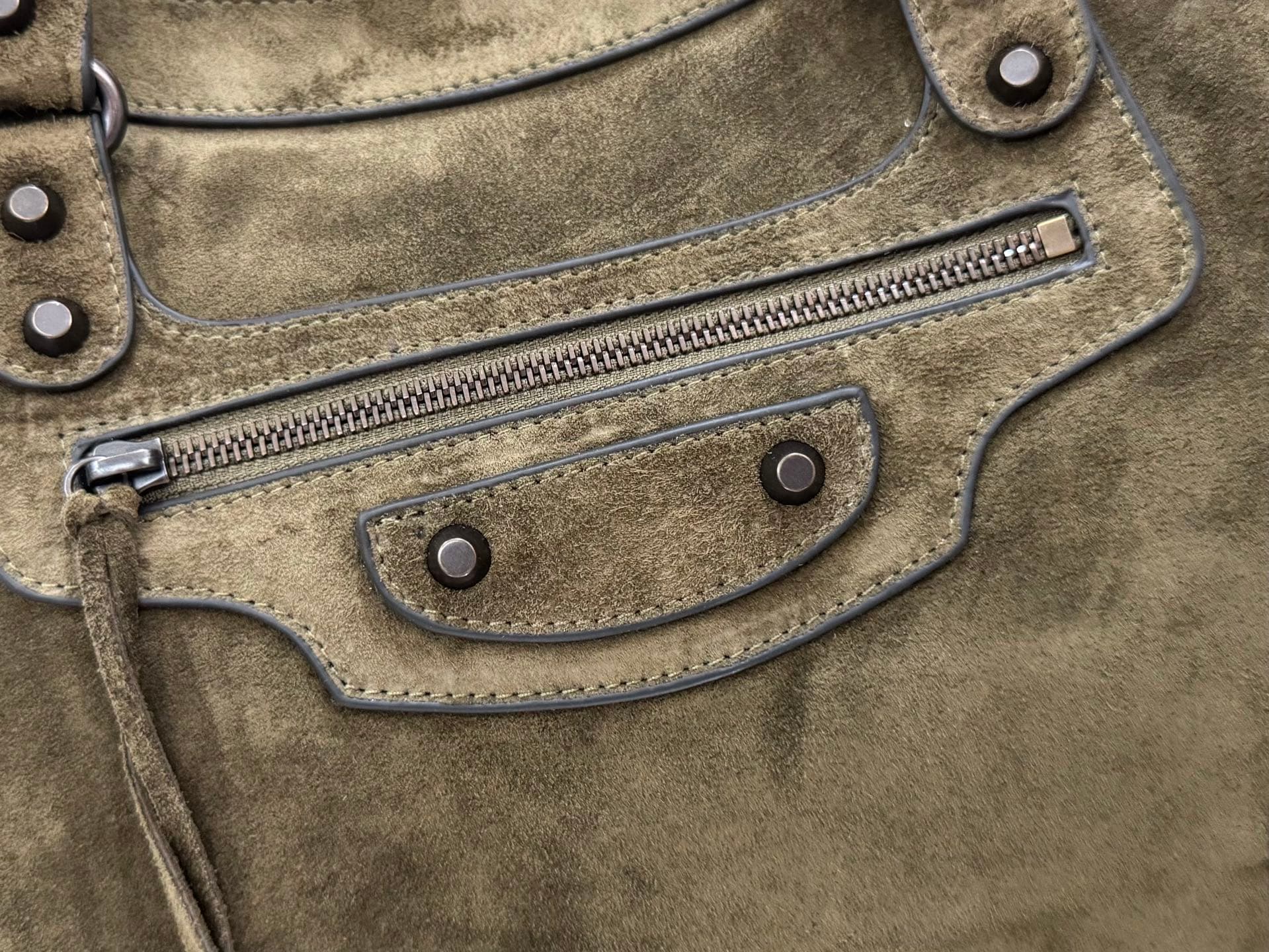 Balenciaga Green Large Le City Moto Bag