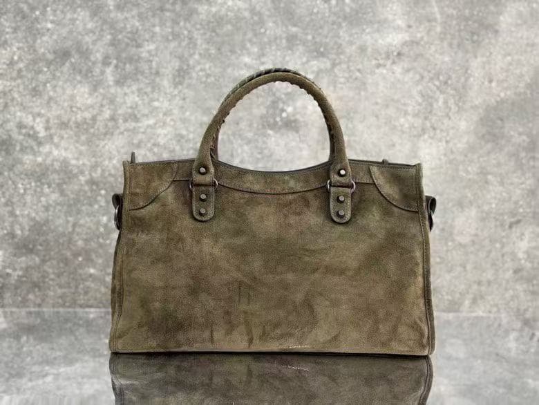 Balenciaga Green Large Le City Moto Bag
