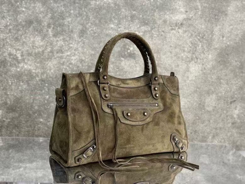 Balenciaga Green Large Le City Moto Bag