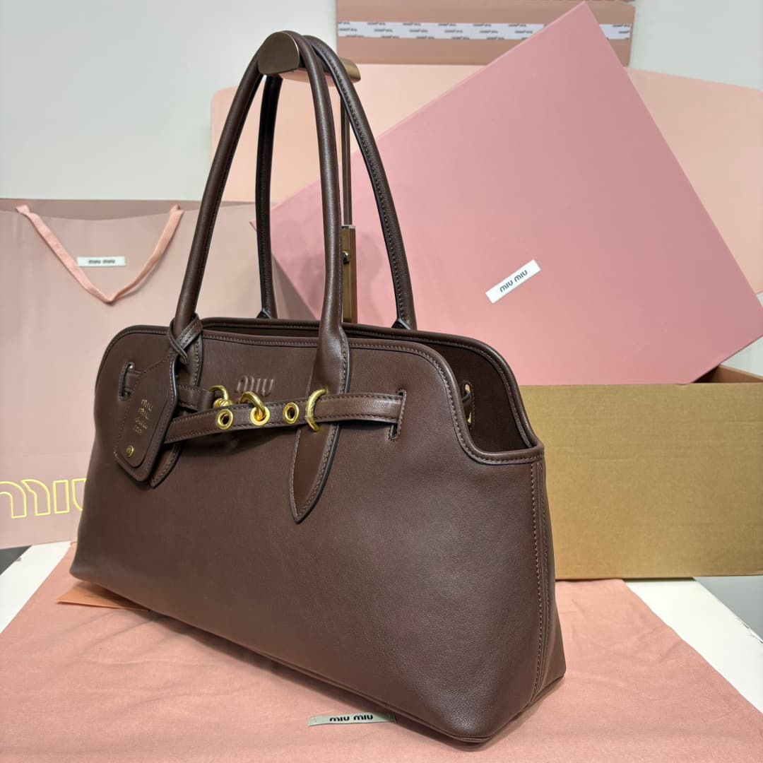 miumiu 谬谬 Gold Large Bag 5BG310