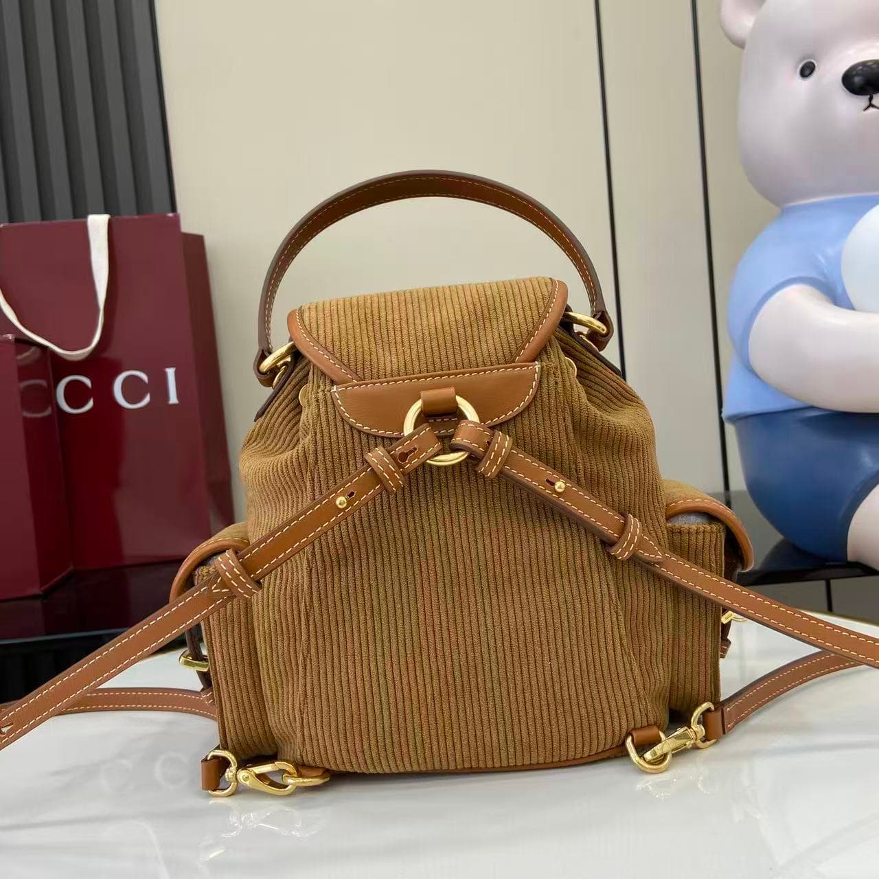 miumiu 谬谬 White Backpack 5BZ043