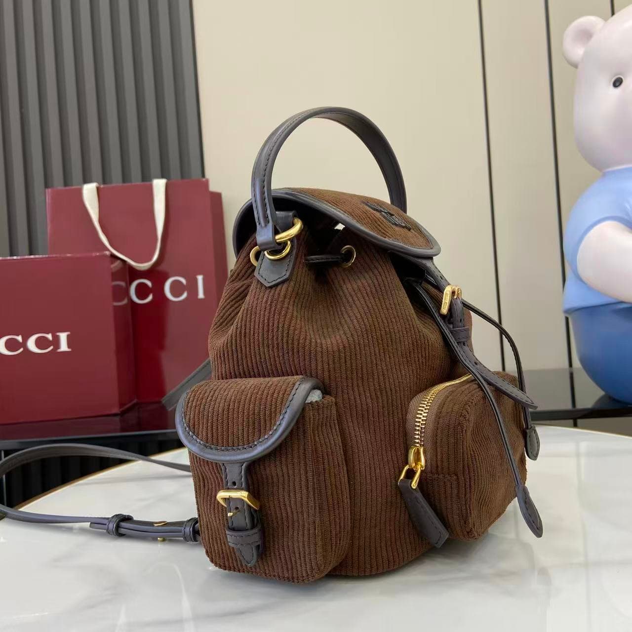 miumiu 谬谬 White Backpack 5BZ043