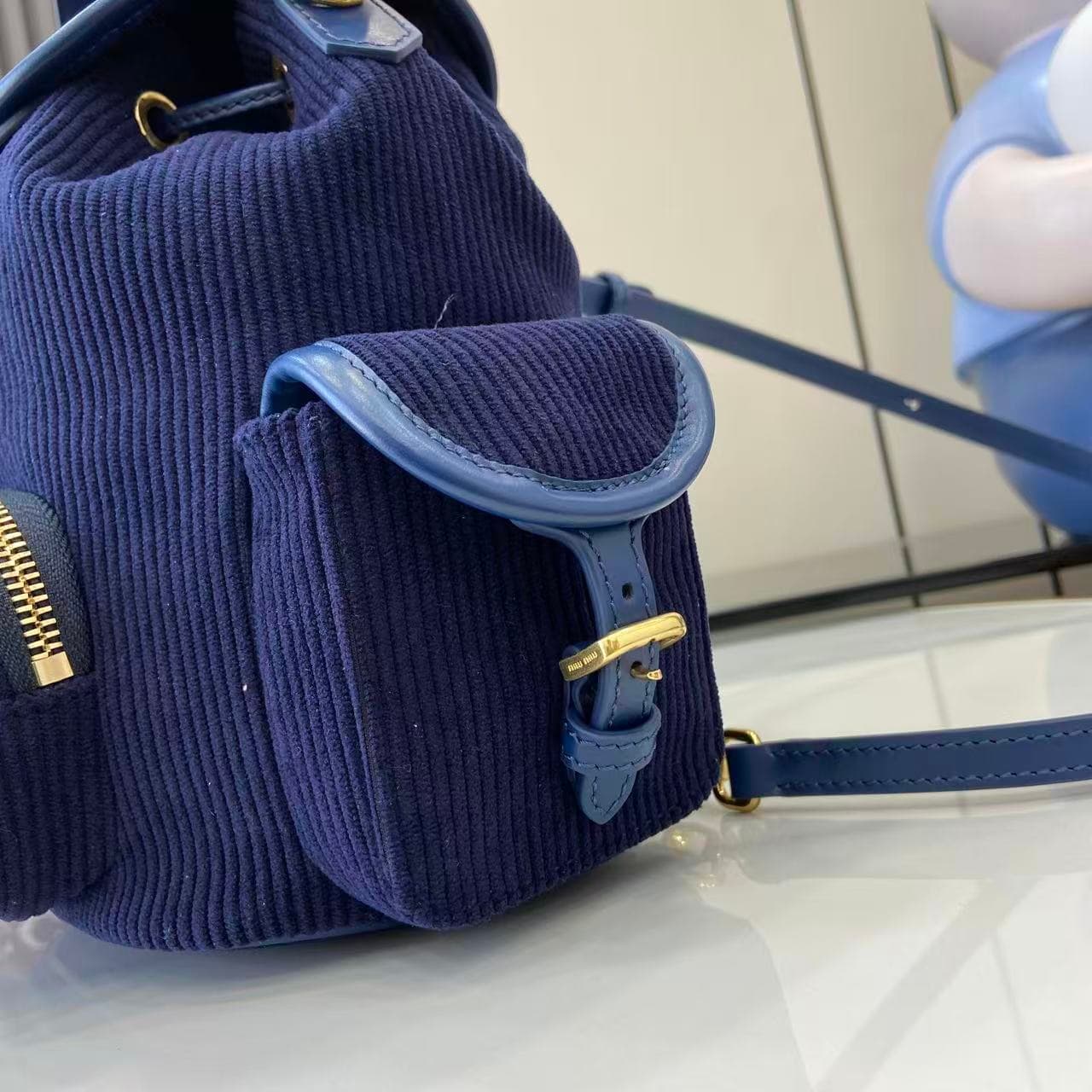 miumiu 谬谬 White Backpack 5BZ043