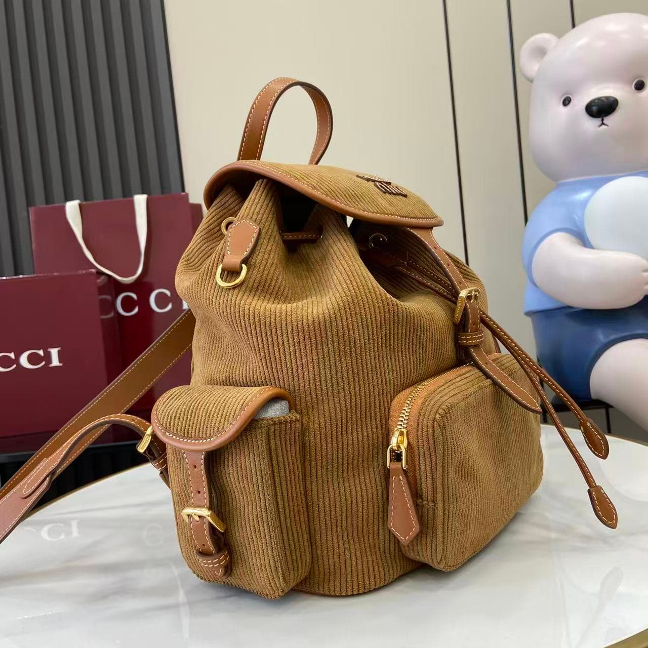 miumiu 谬谬 White Backpack 5BZ042