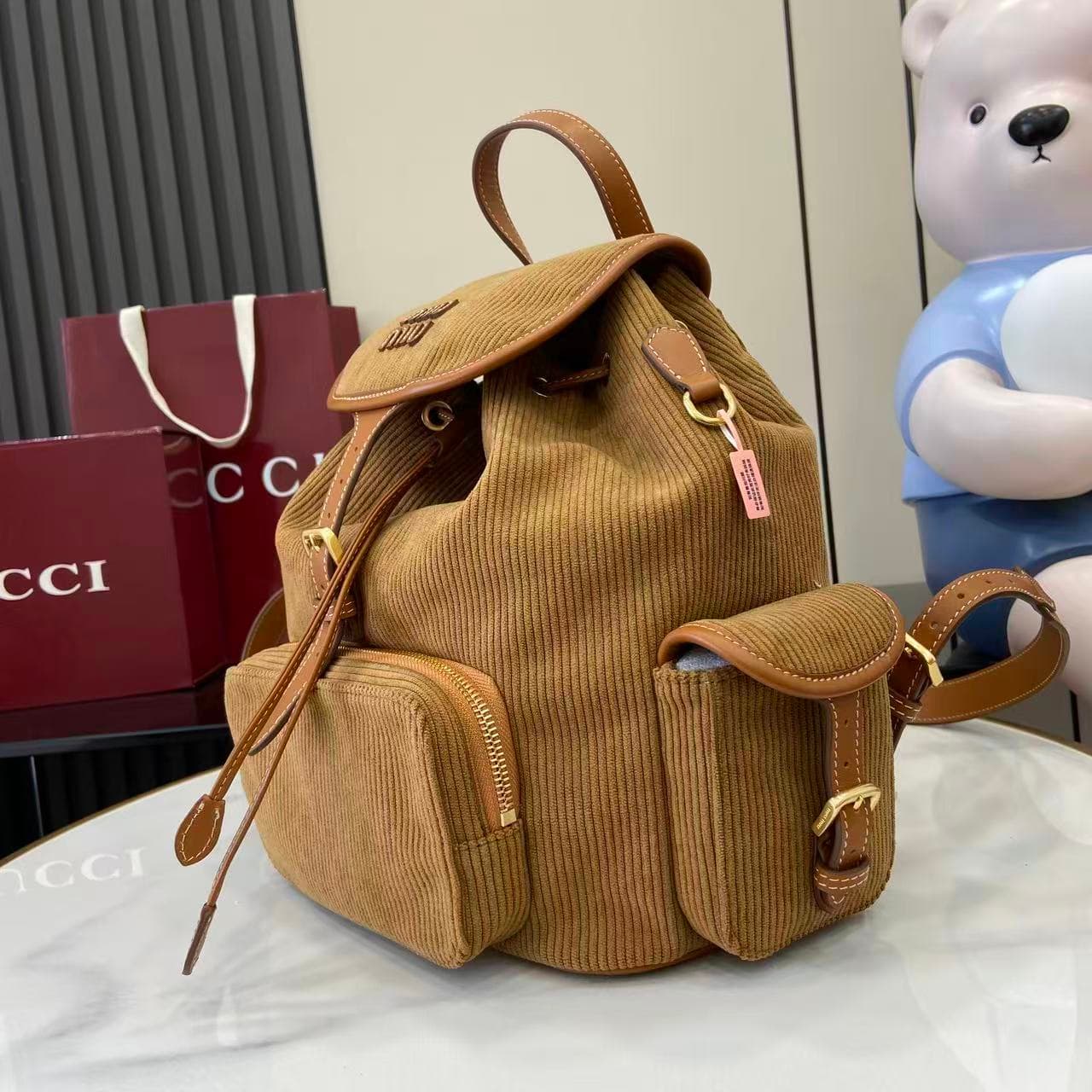 miumiu 谬谬 White Backpack 5BZ042