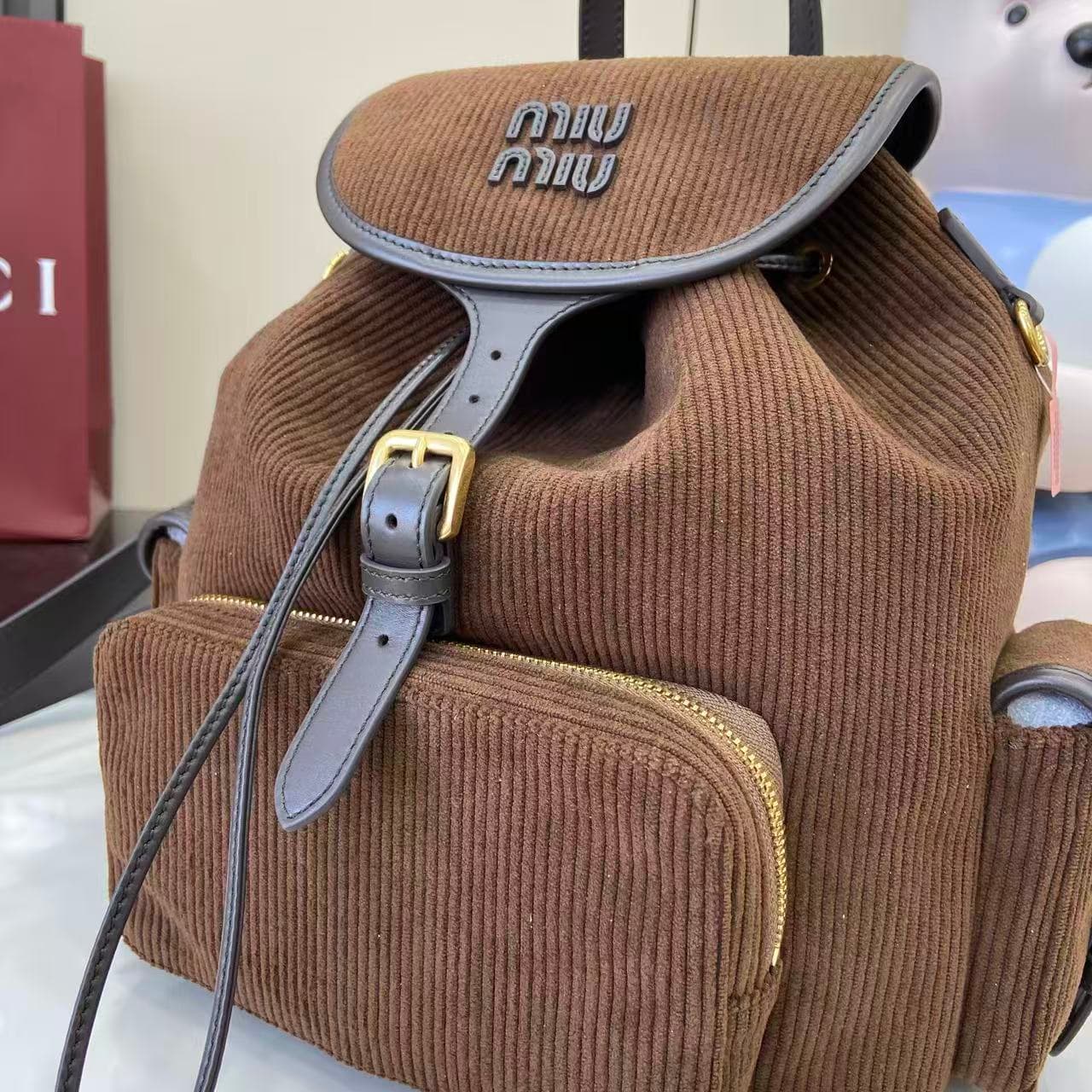 miumiu 谬谬 White Backpack 5BZ042