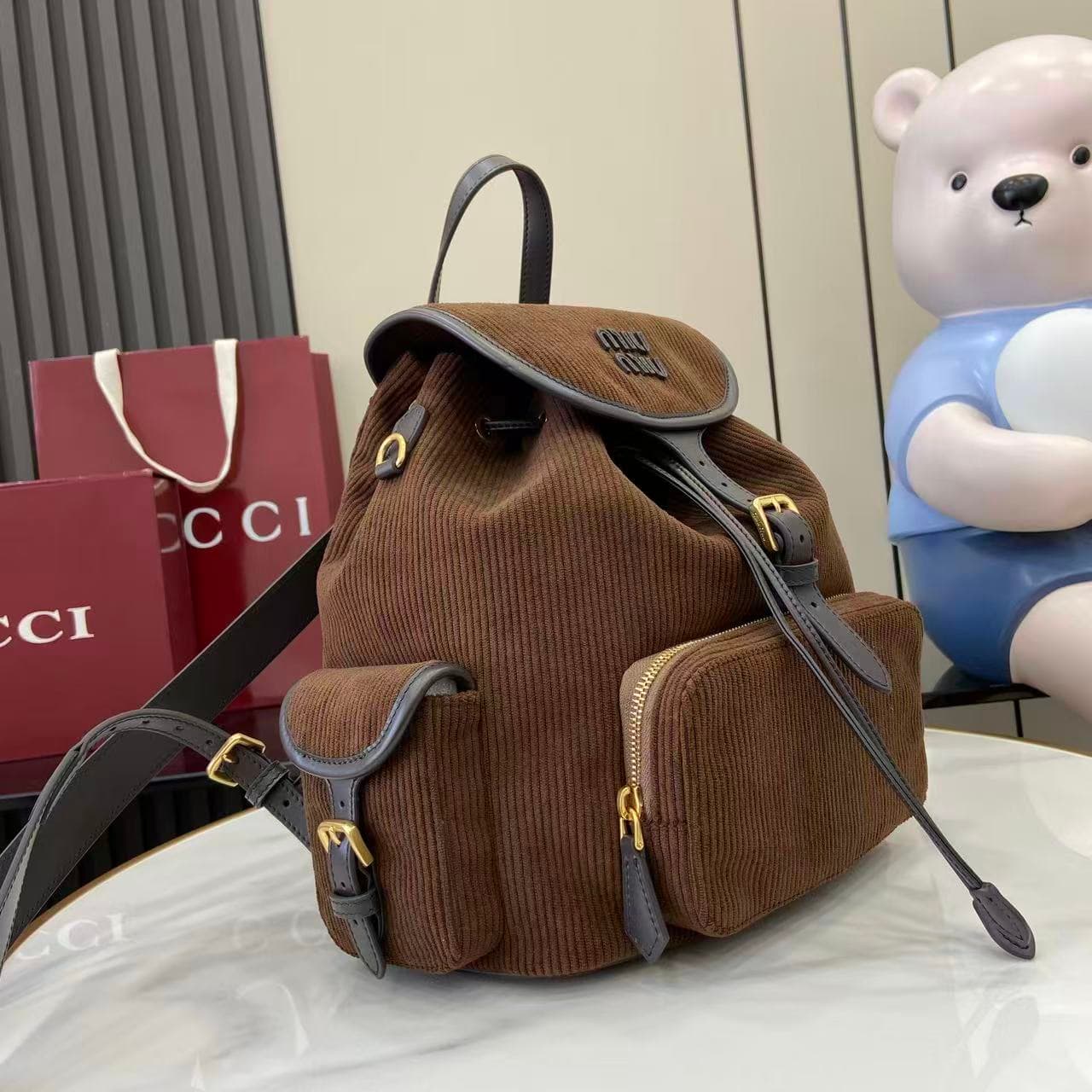 miumiu 谬谬 White Backpack 5BZ042