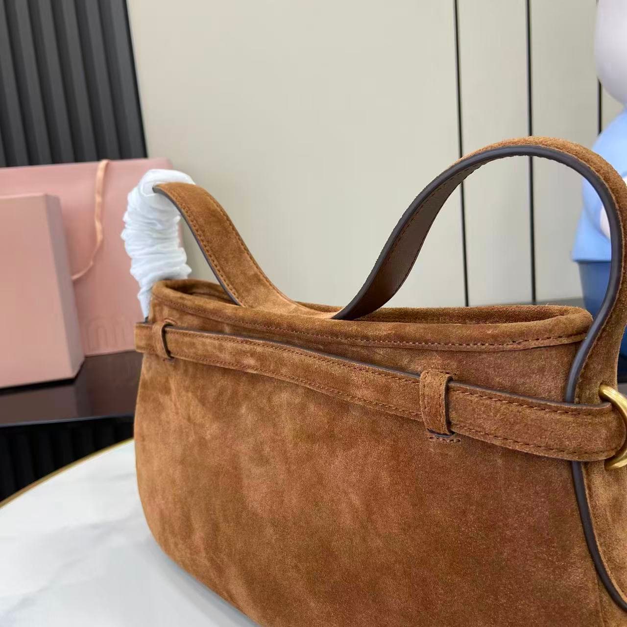 miumiu 谬谬 Brown Shoulder Bag 5BC182