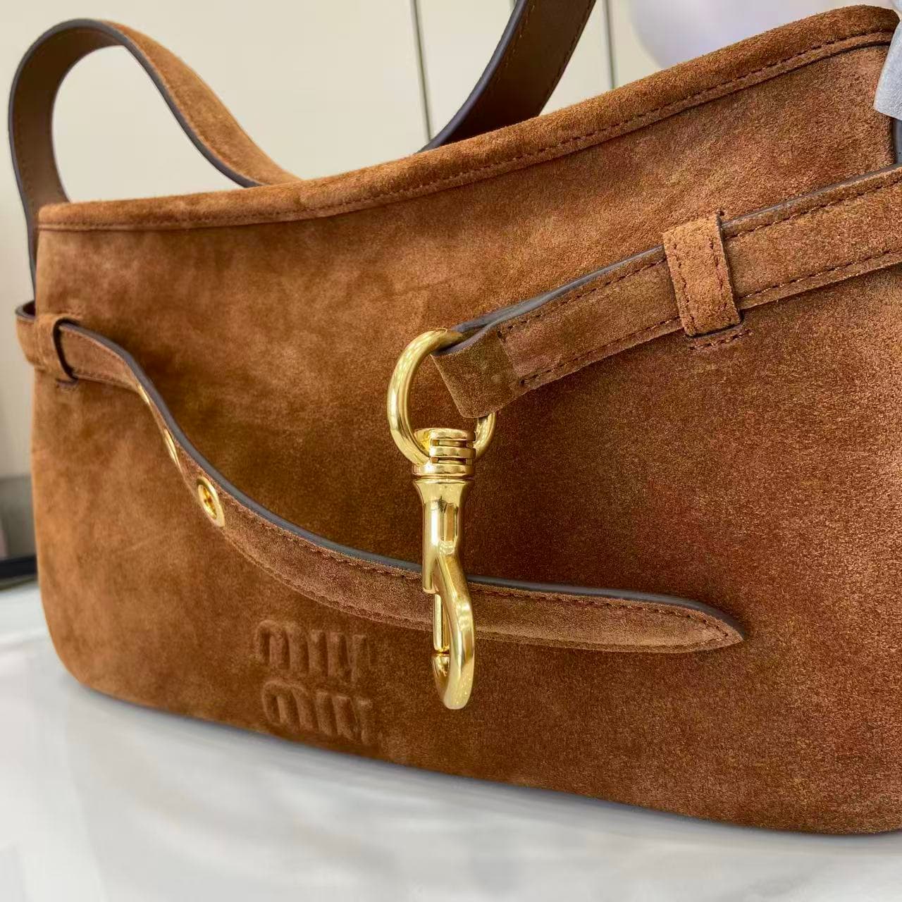 miumiu 谬谬 Brown Shoulder Bag 5BC182