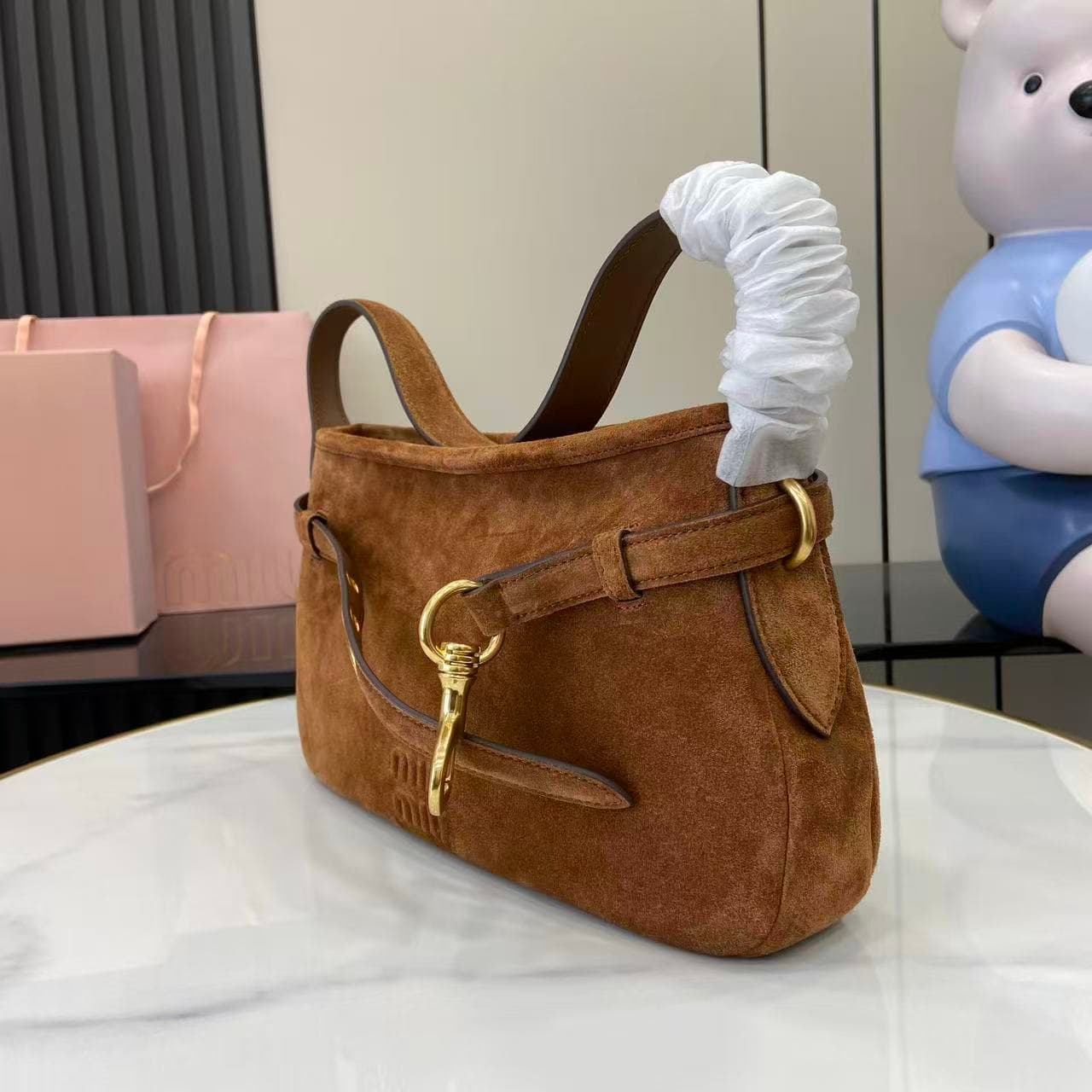 miumiu 谬谬 Brown Shoulder Bag 5BC182
