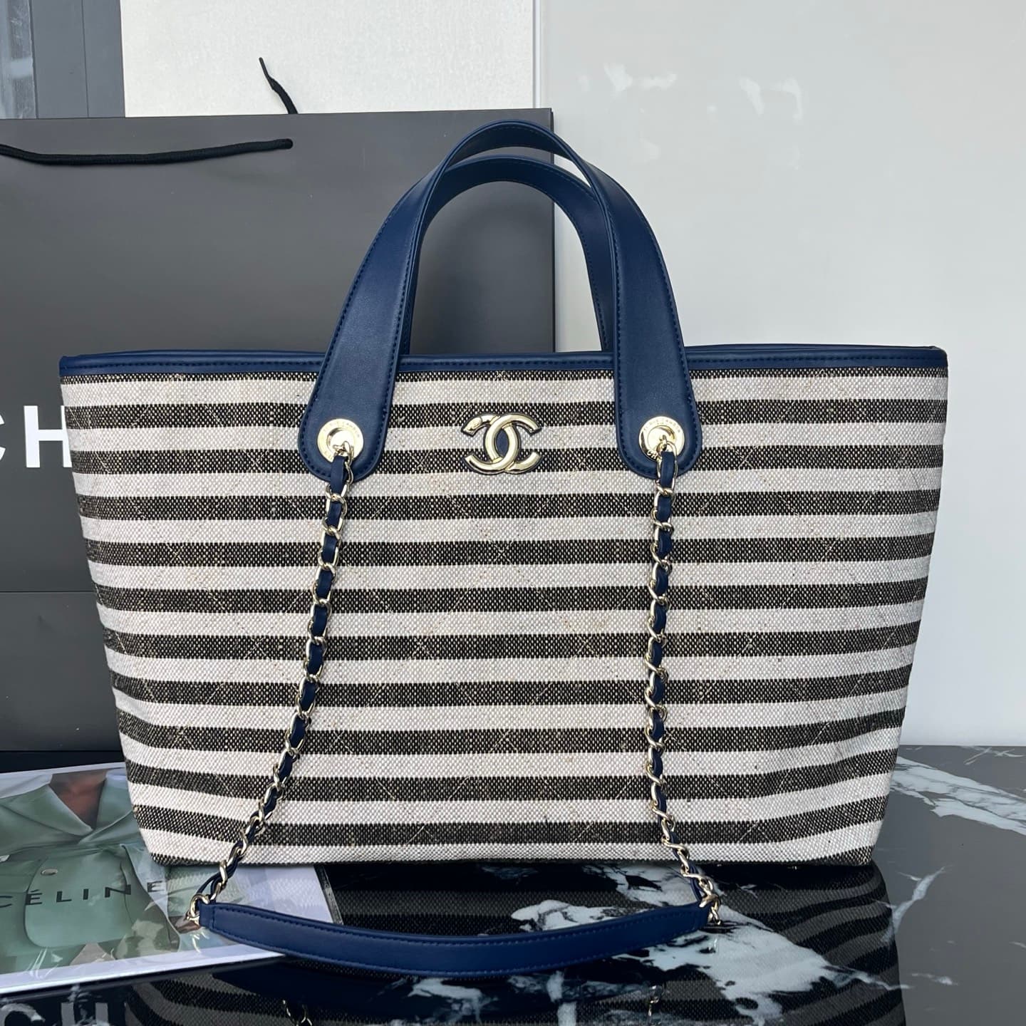 Chanel Denim Tote Bag 80017