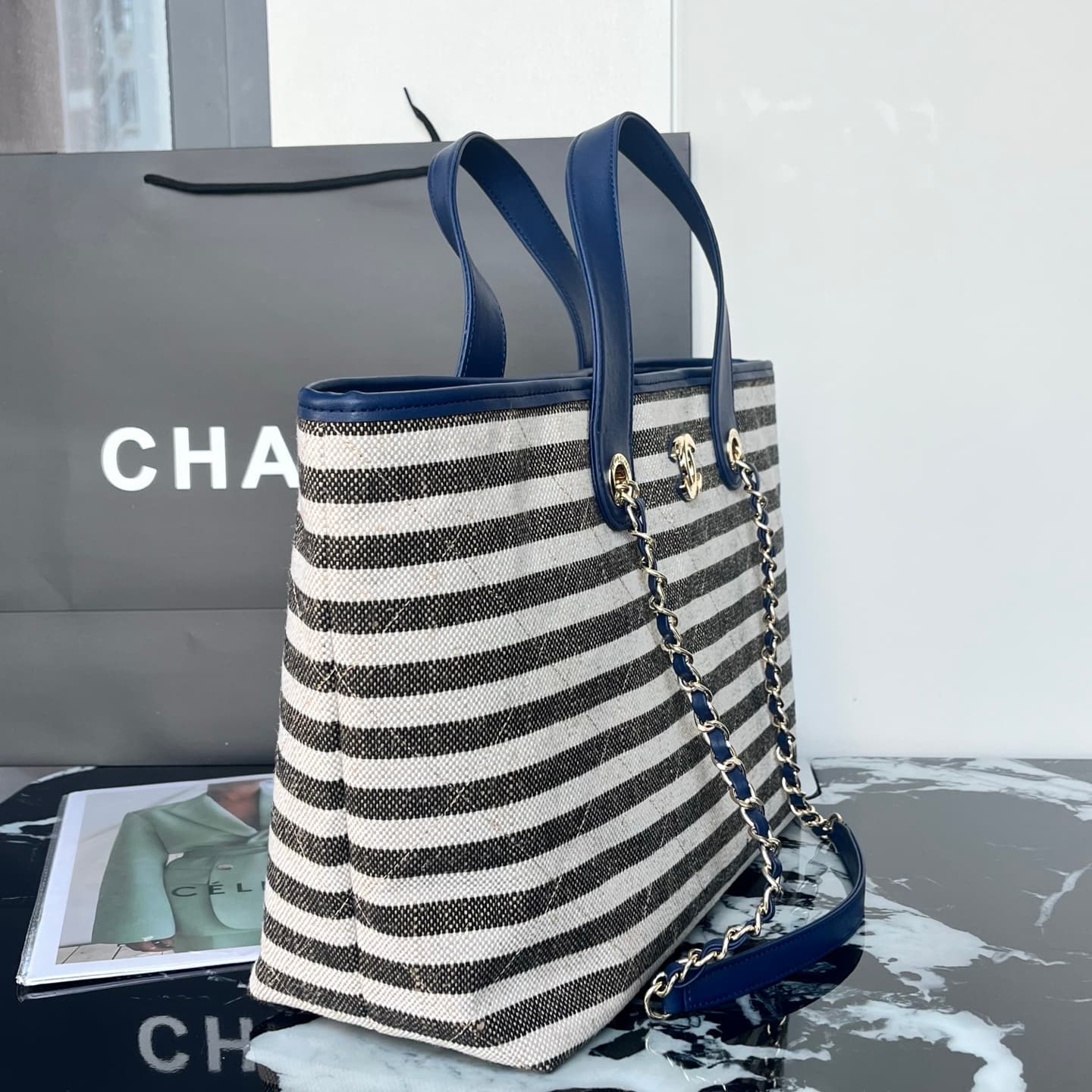 Chanel Denim Tote Bag 80017