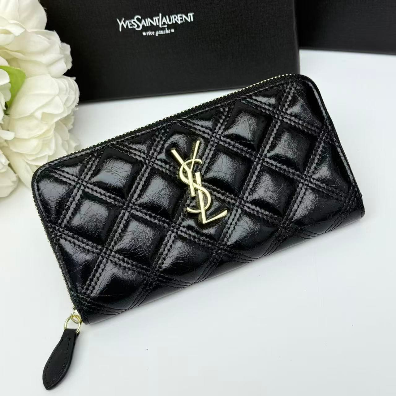 Saint Laurent Gold Wallet 0657