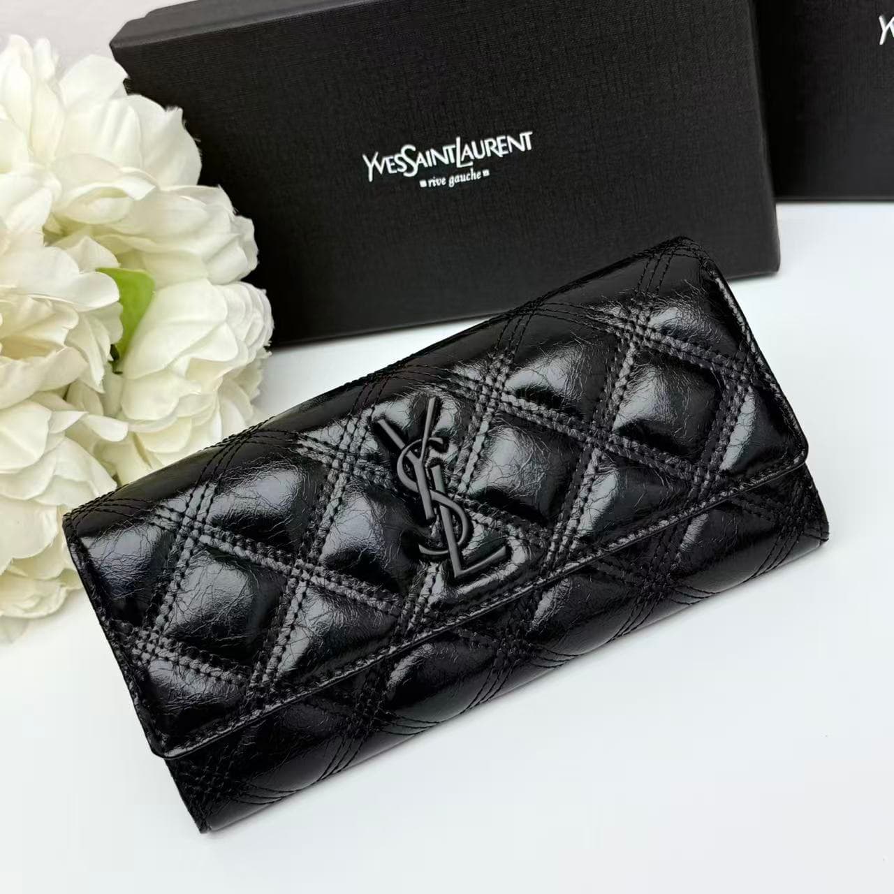 Saint Laurent Gold Wallet 0663