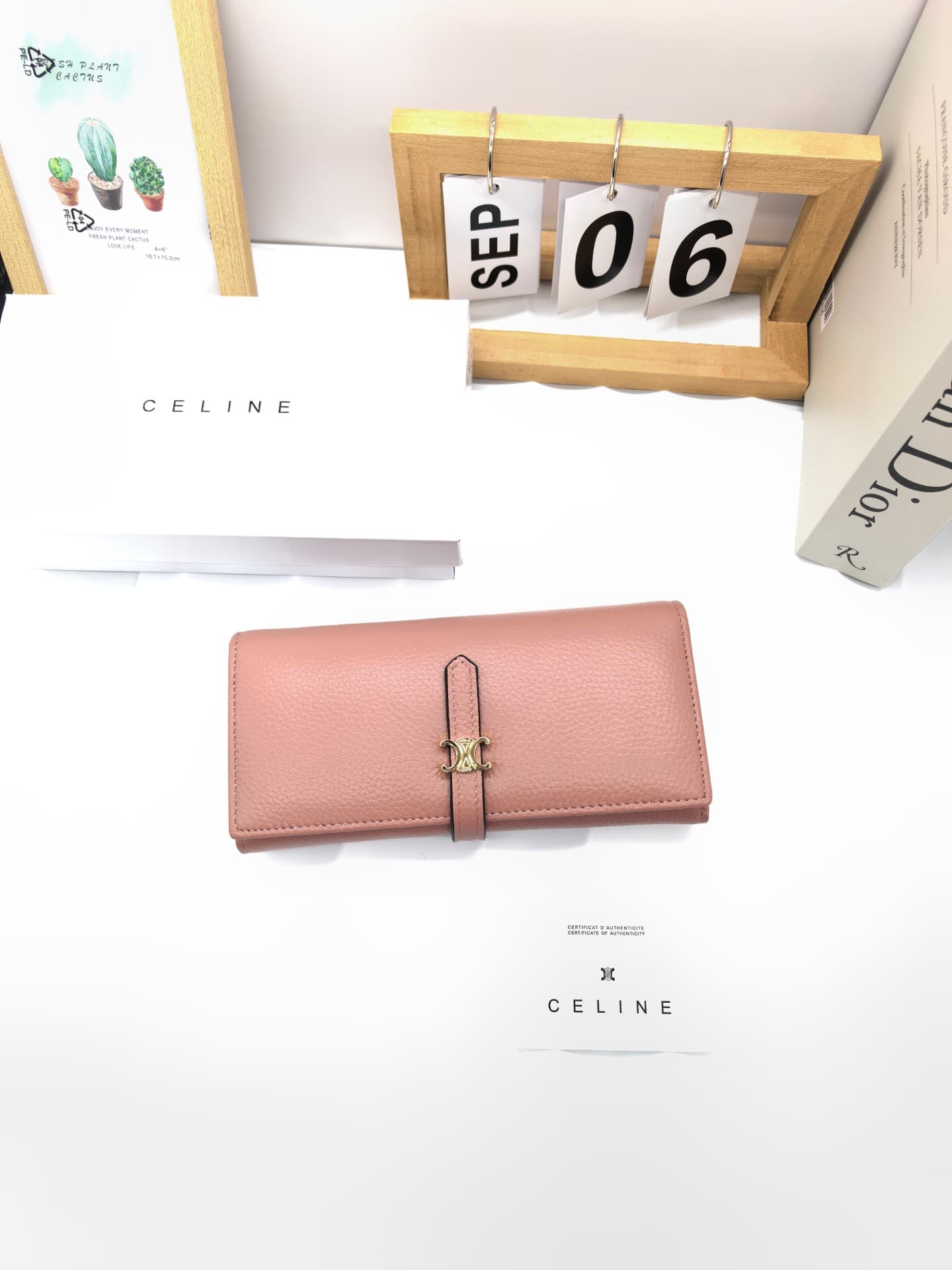 Celine White Wallet