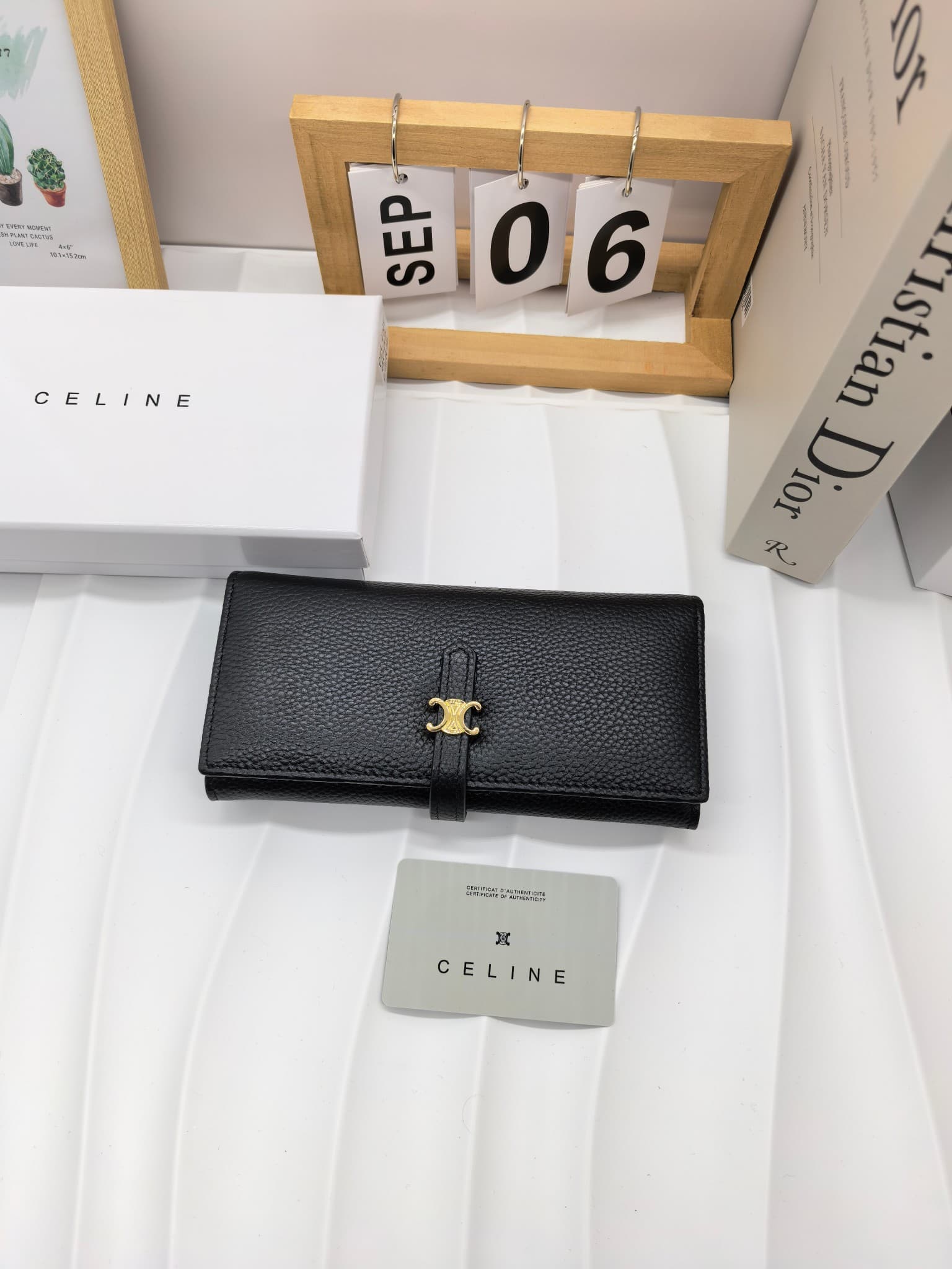 Celine White Wallet