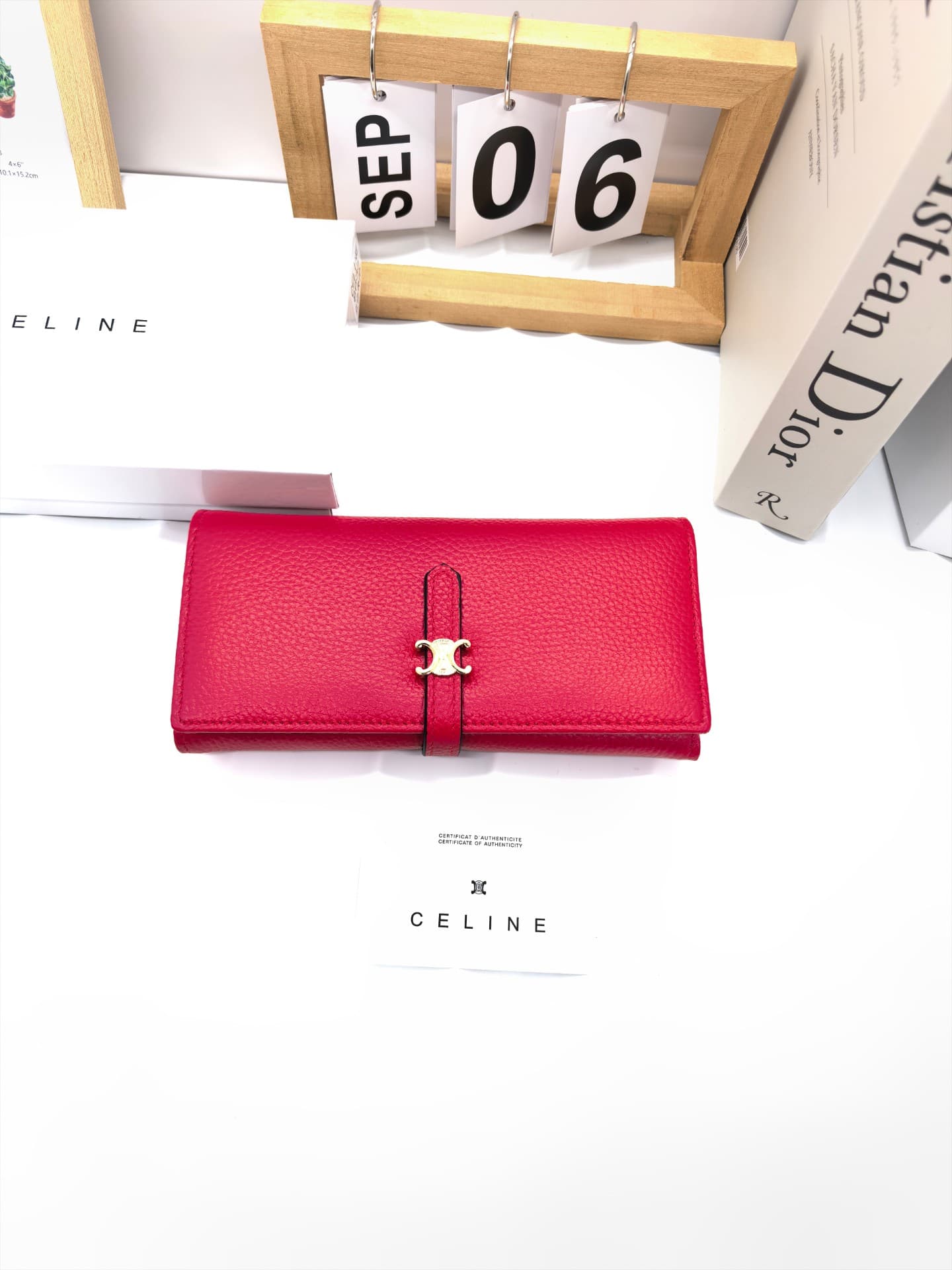 Celine White Wallet