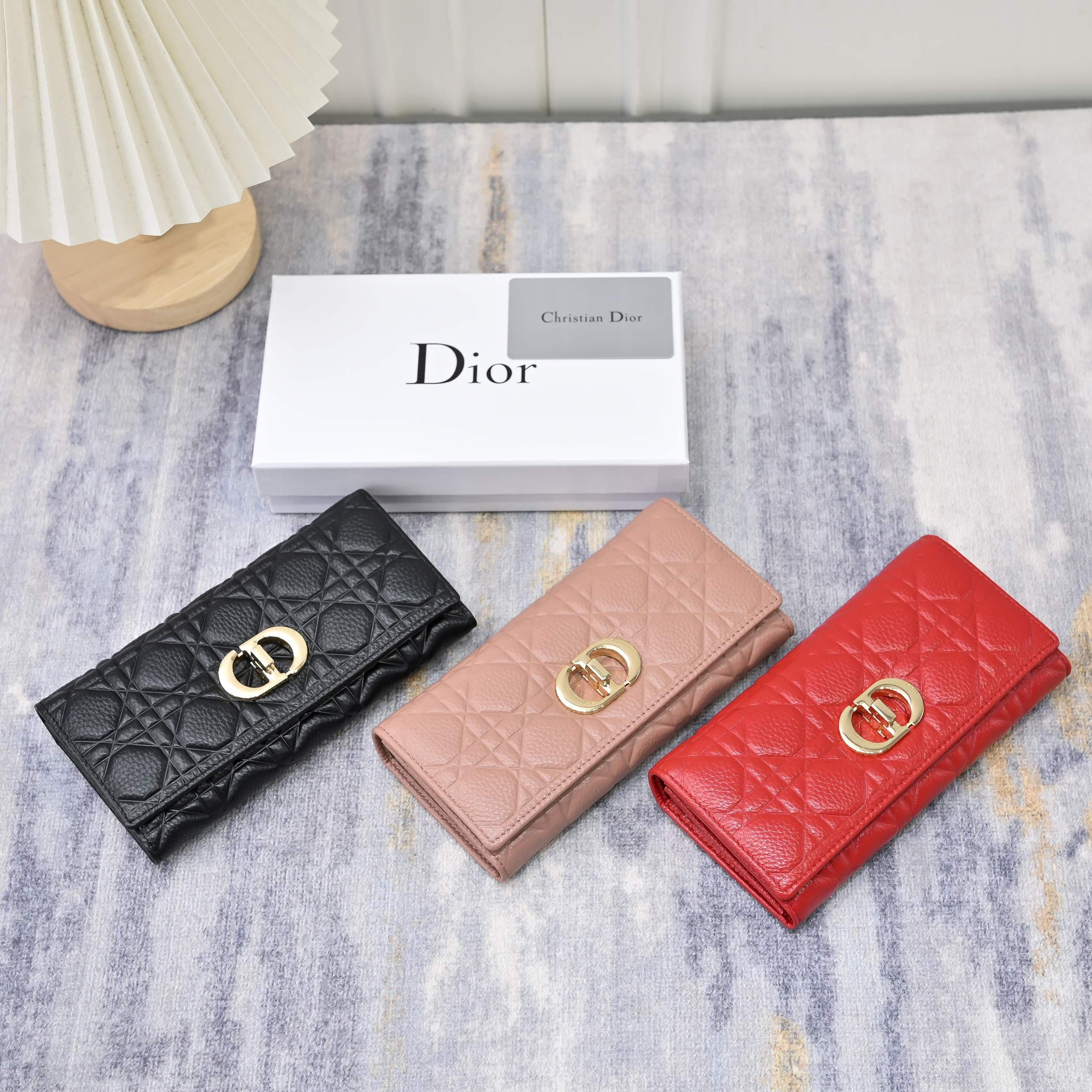 Dior White Wallet