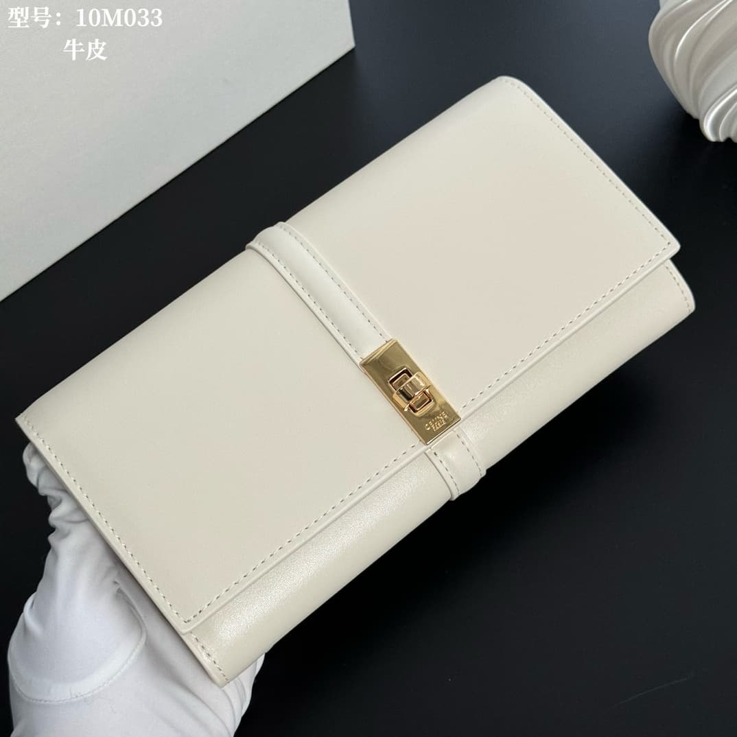 Celine Gold Large Wallet M033