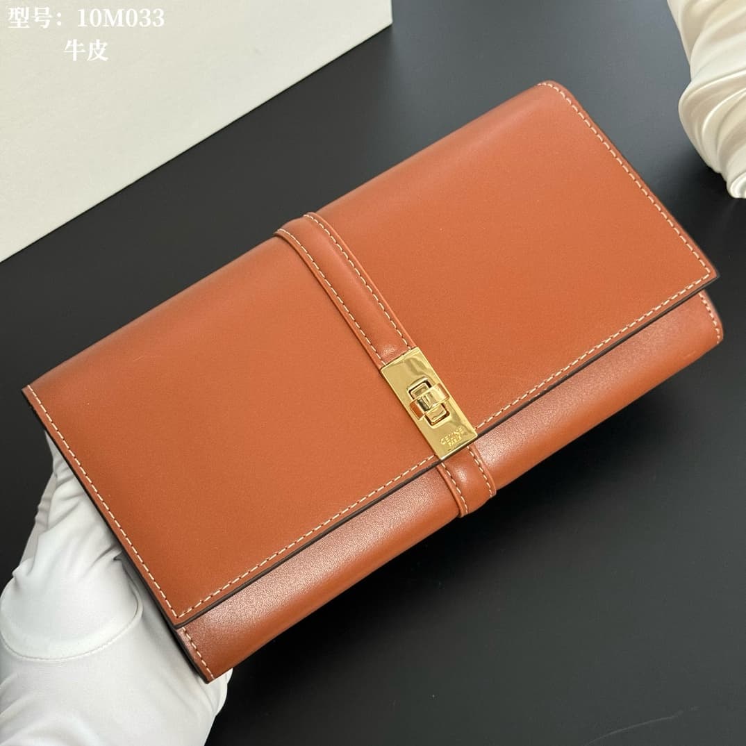 Celine Gold Large Wallet M033