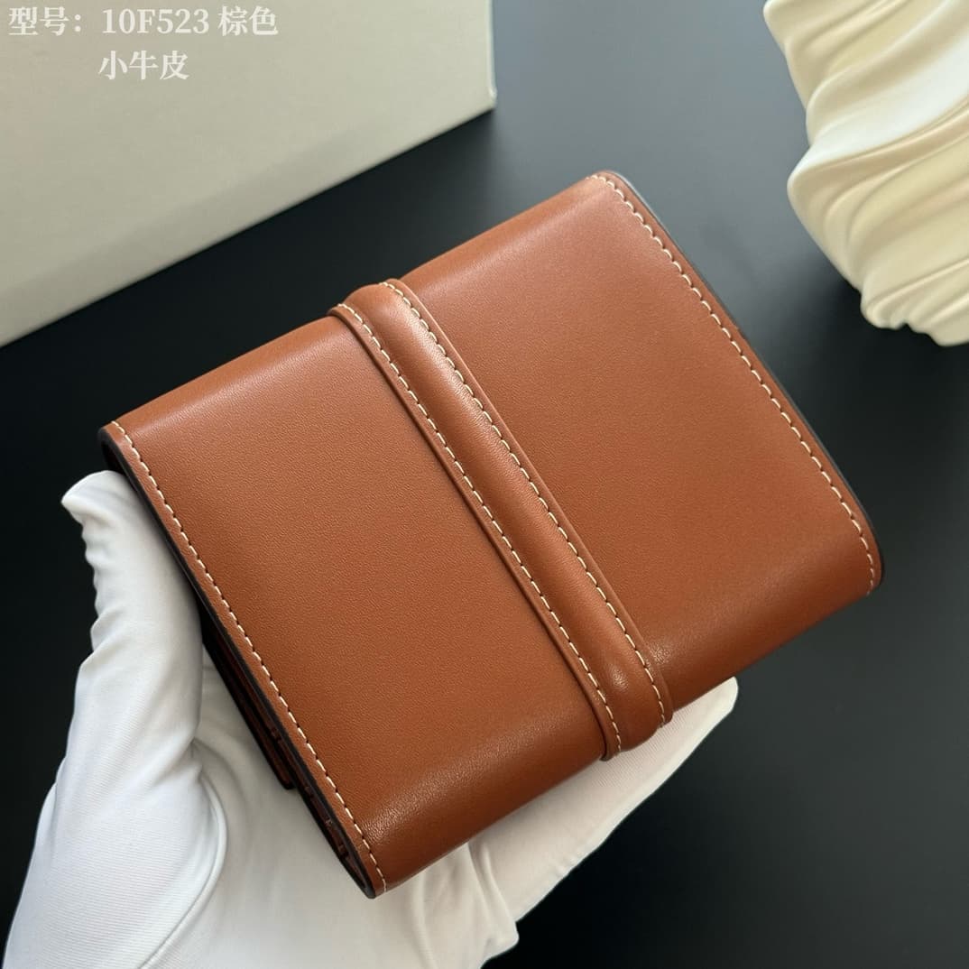 Celine Gold Small Wallet 10F523