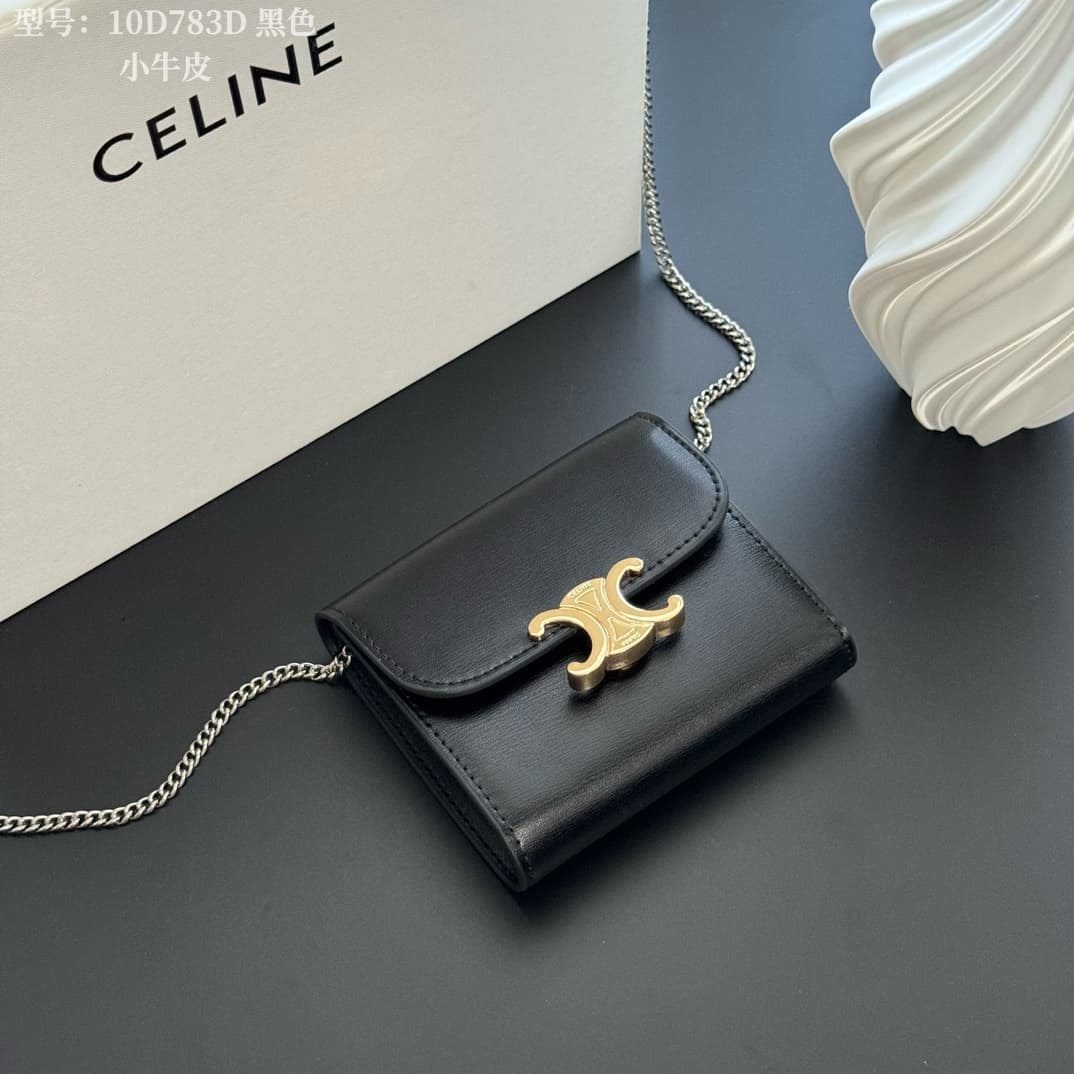 Celine Black Wallet w10