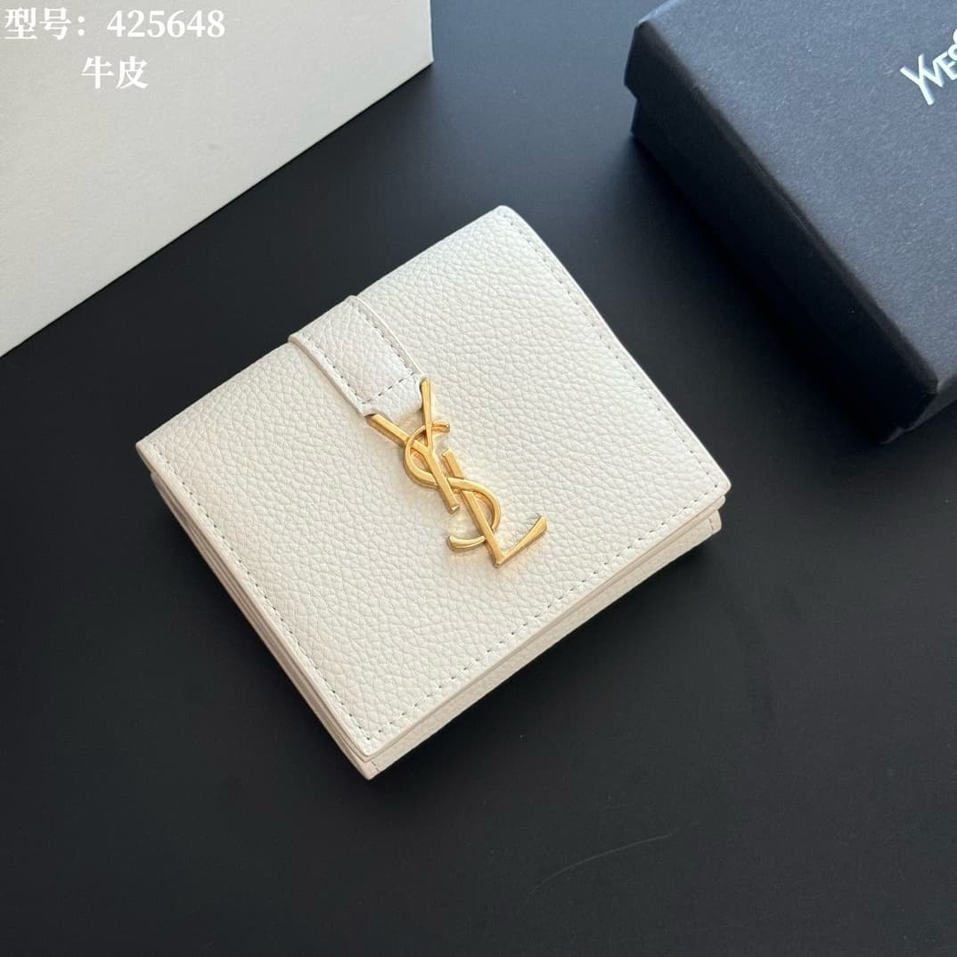 Saint Laurent White Wallet A