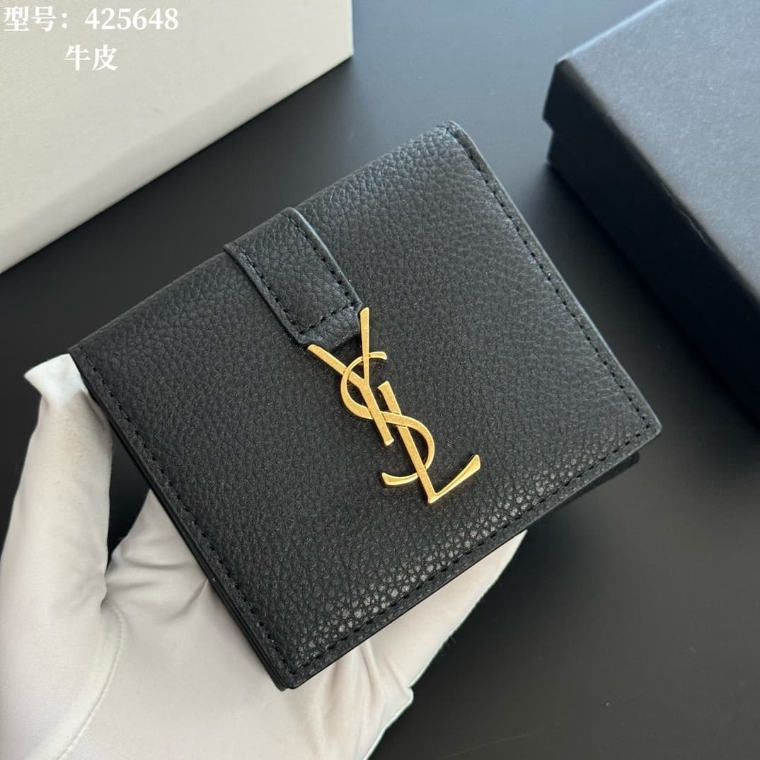 Saint Laurent Black Mini Wallet 425648