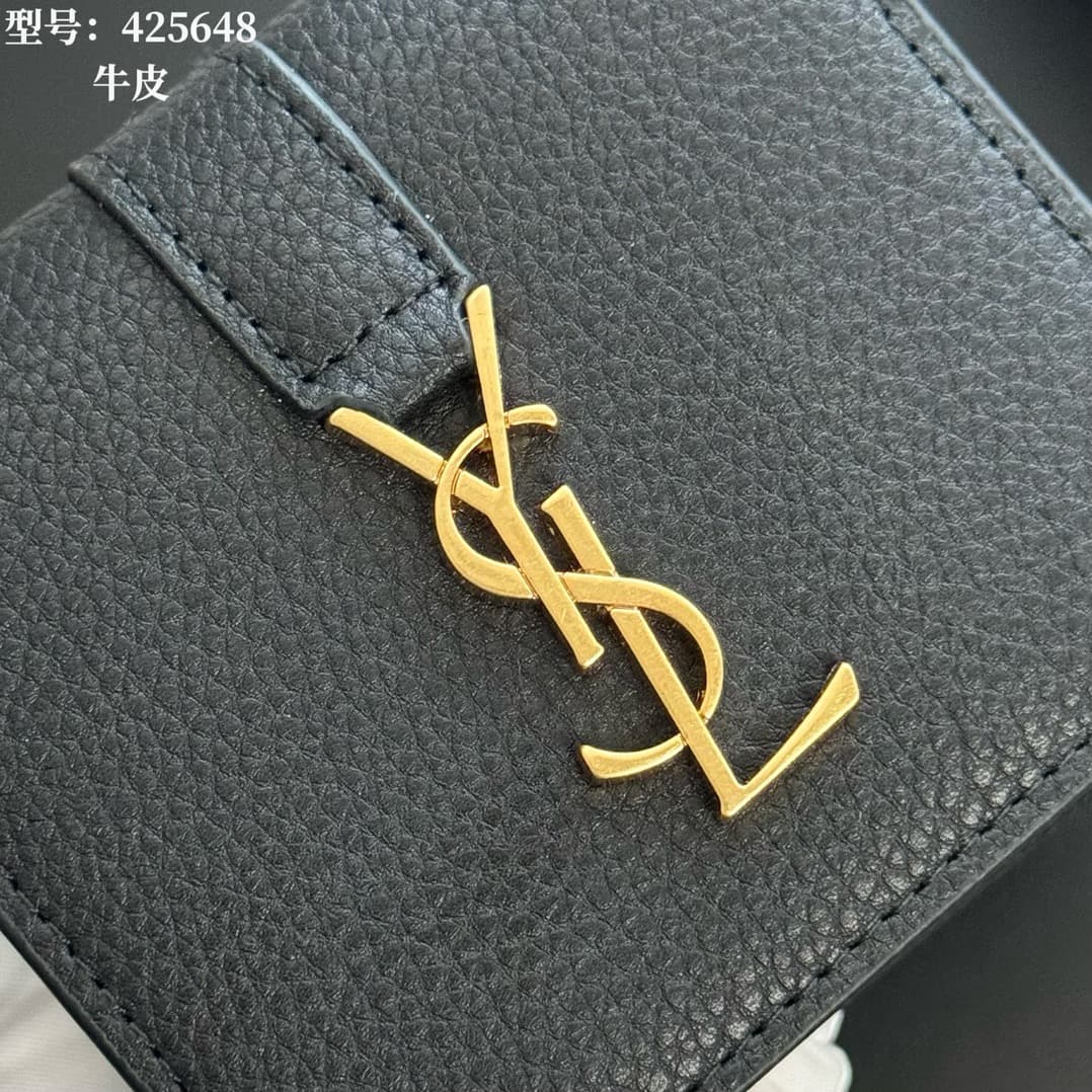 Saint Laurent Black Mini Wallet 425648