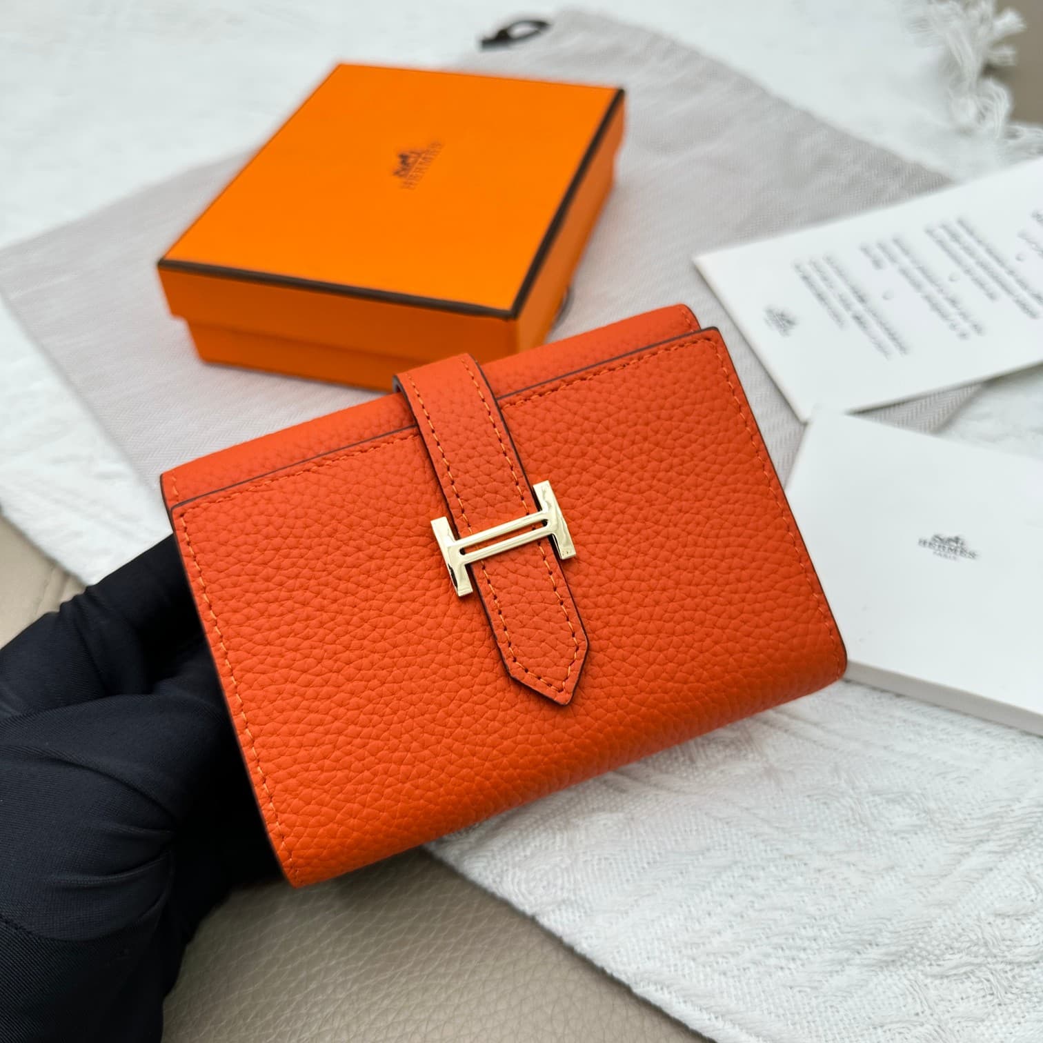 Hermes Gold Wallet 5176