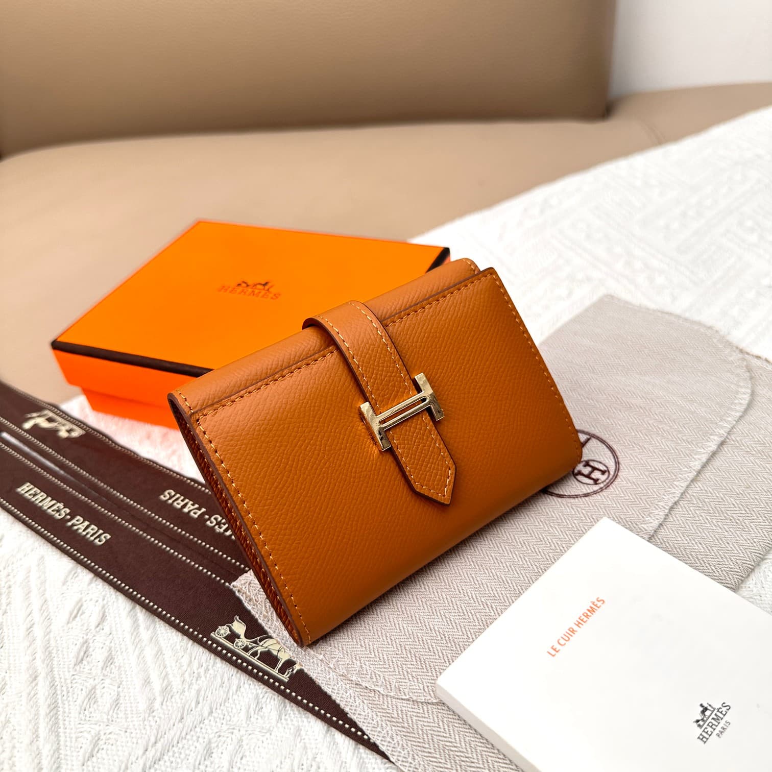 Hermes Gold Wallet 5176