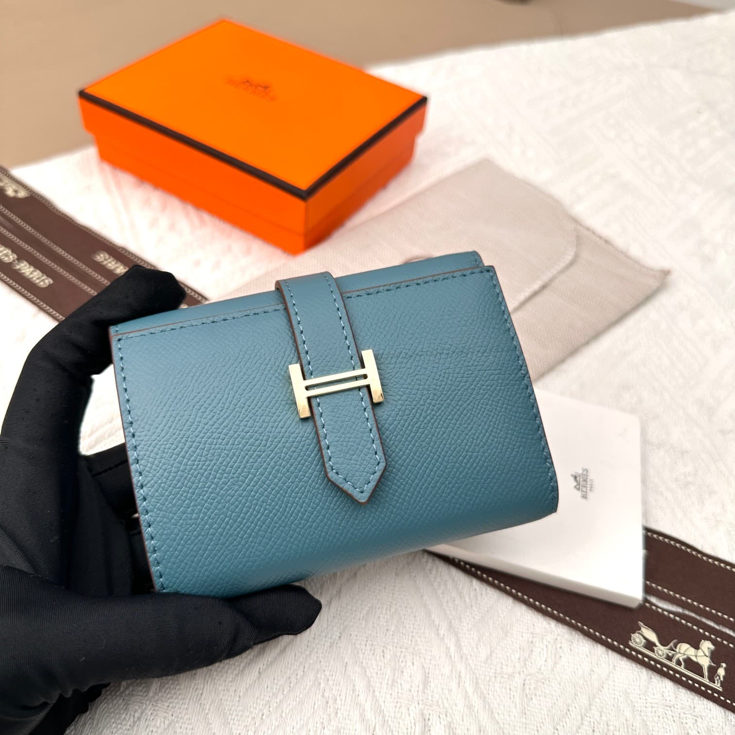 Hermes Gold Wallet 5176