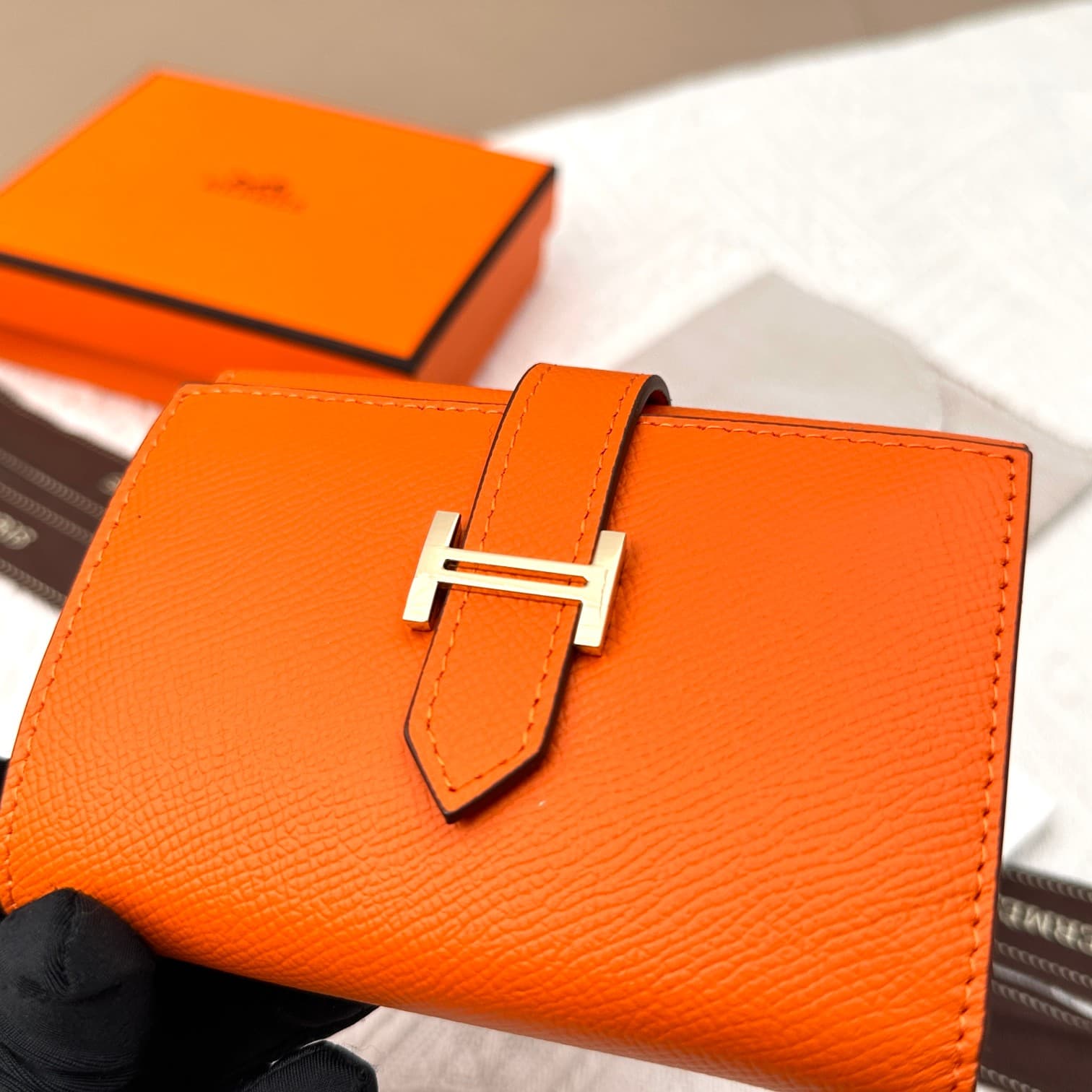 Hermes Gold Wallet 5176