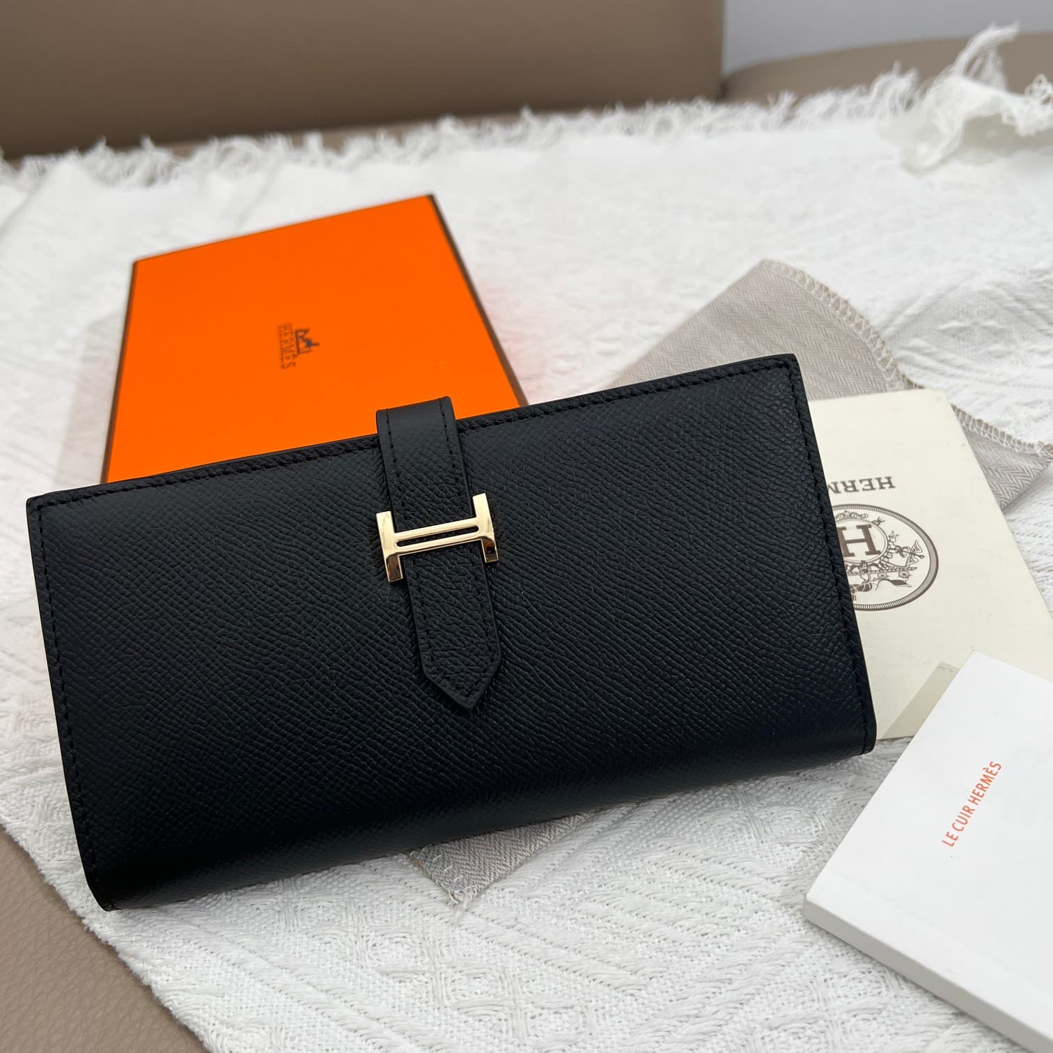 Hermes Black Wallet 5123