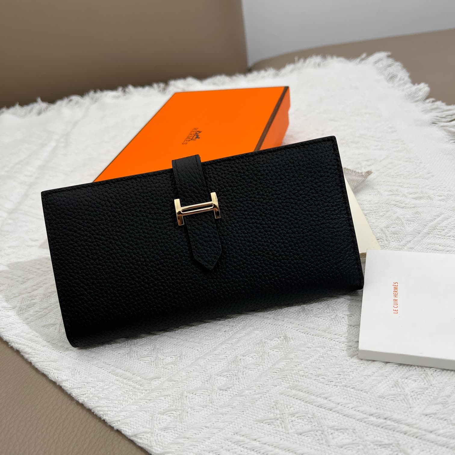 Hermes Black Wallet 5123