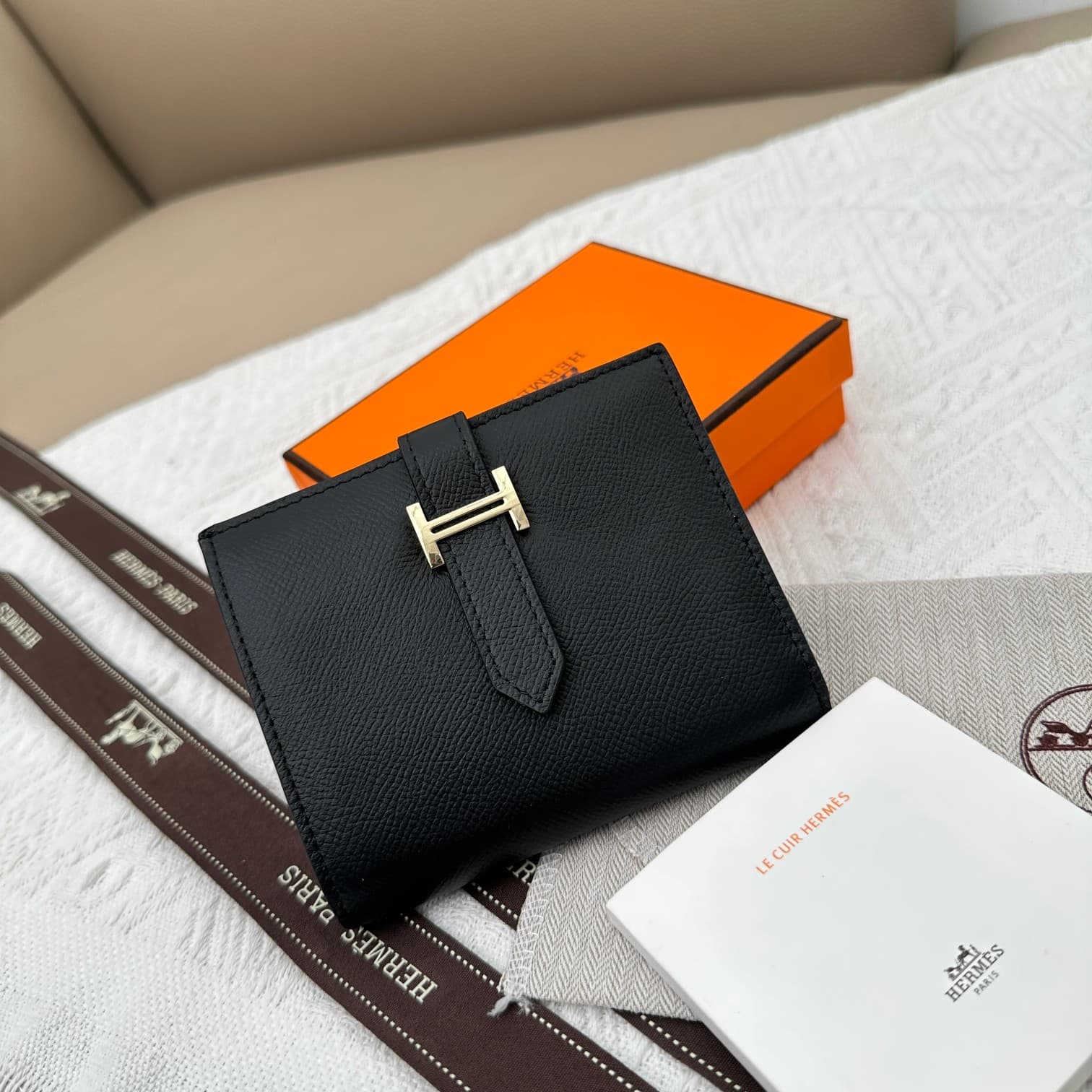 Hermes Black Wallet 5120